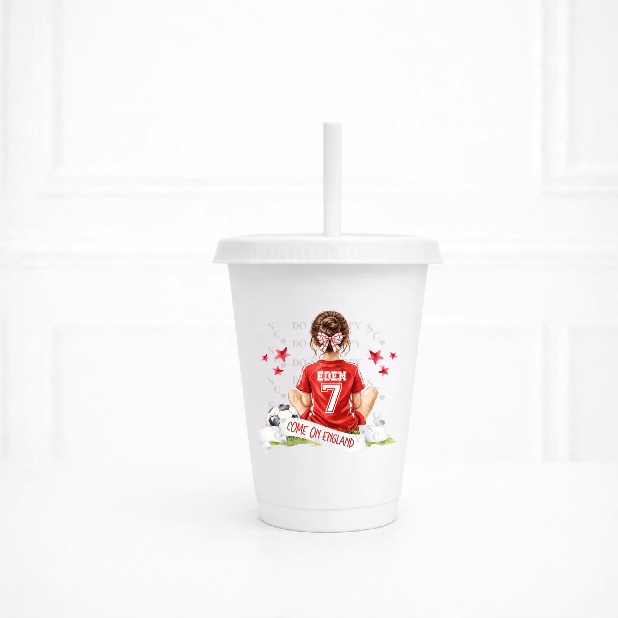 UVDTF  - Girl England Cold Cup Decal
