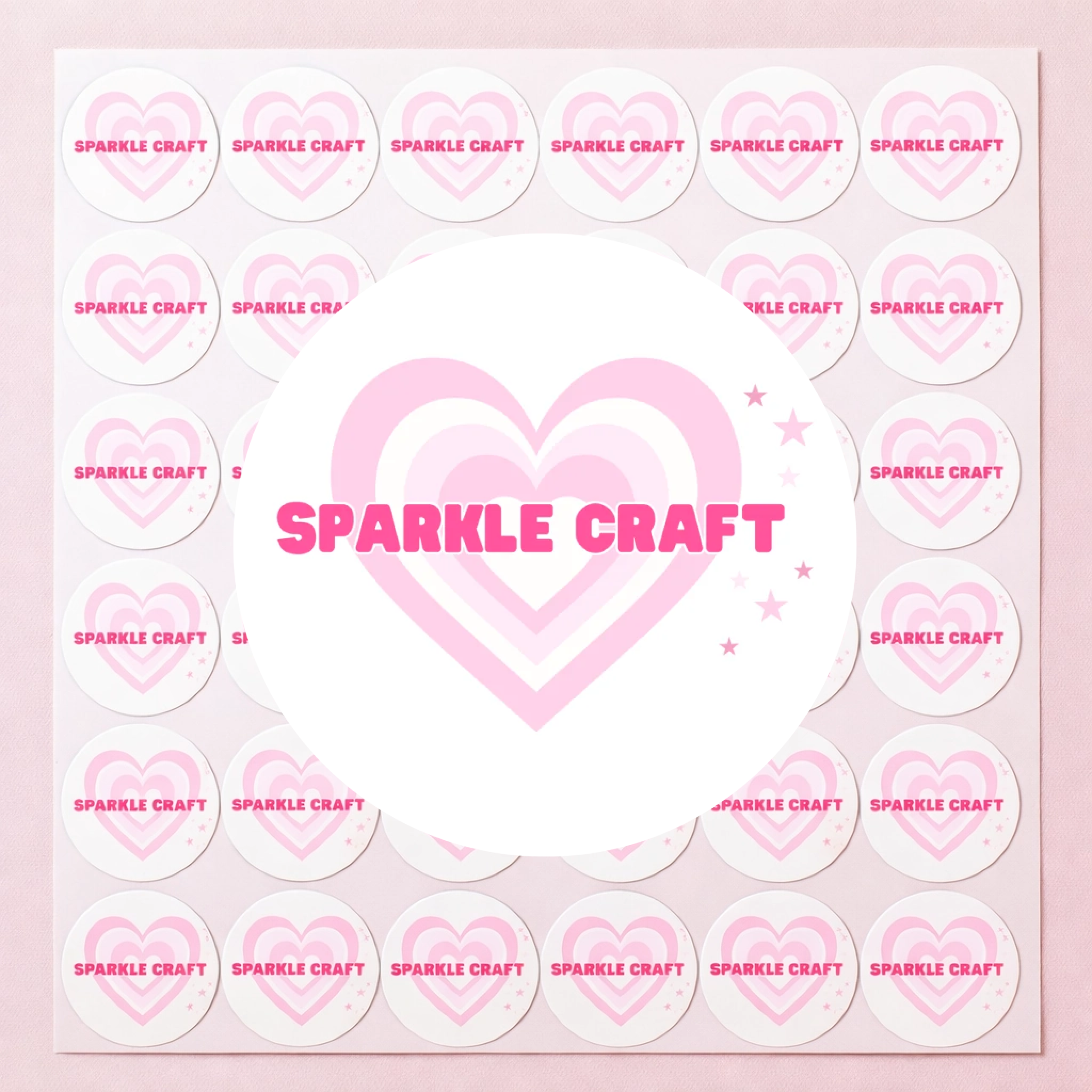 White Business Stickers ( 4cm x 100)