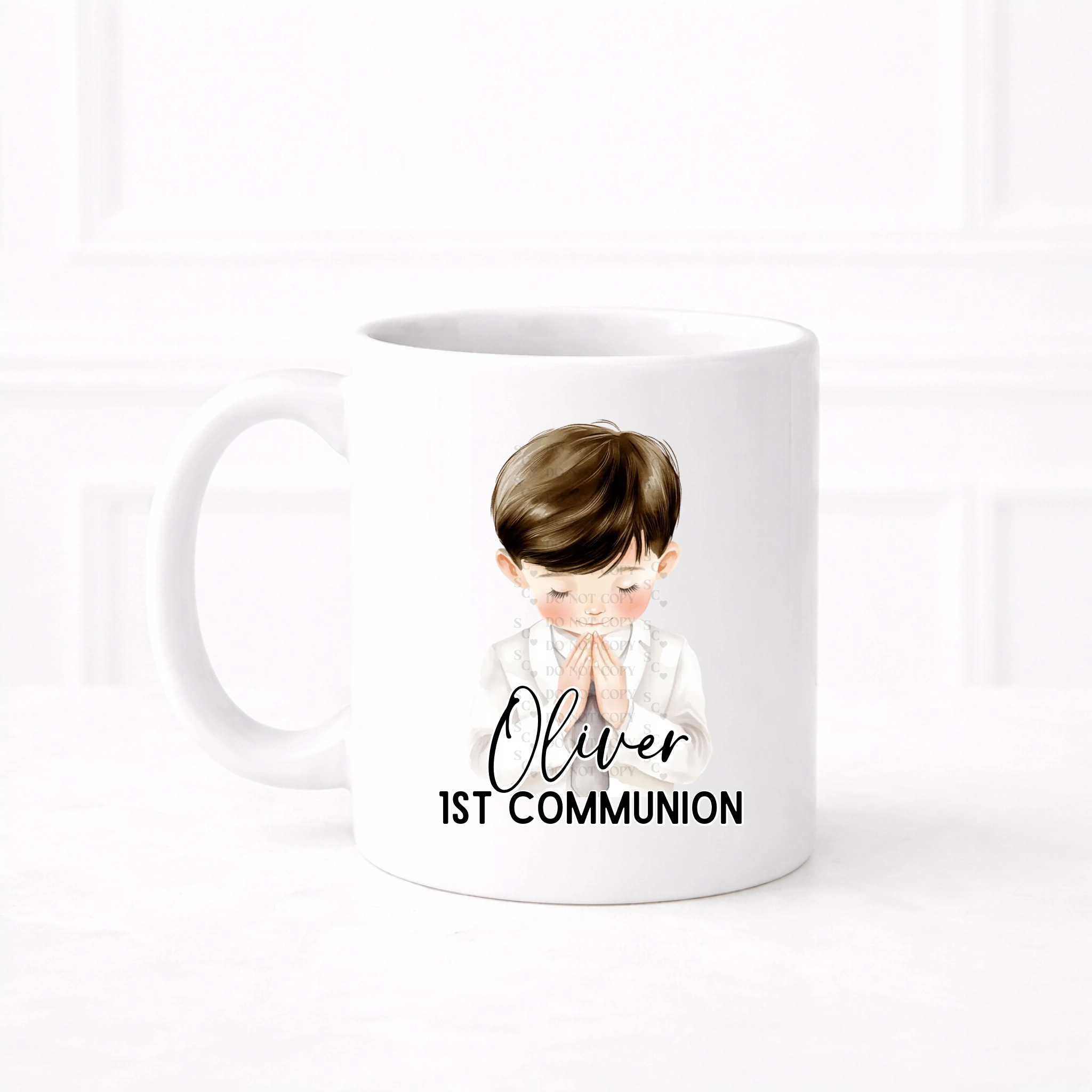 UVDTF  - Boy Holy Communion Pray Mug