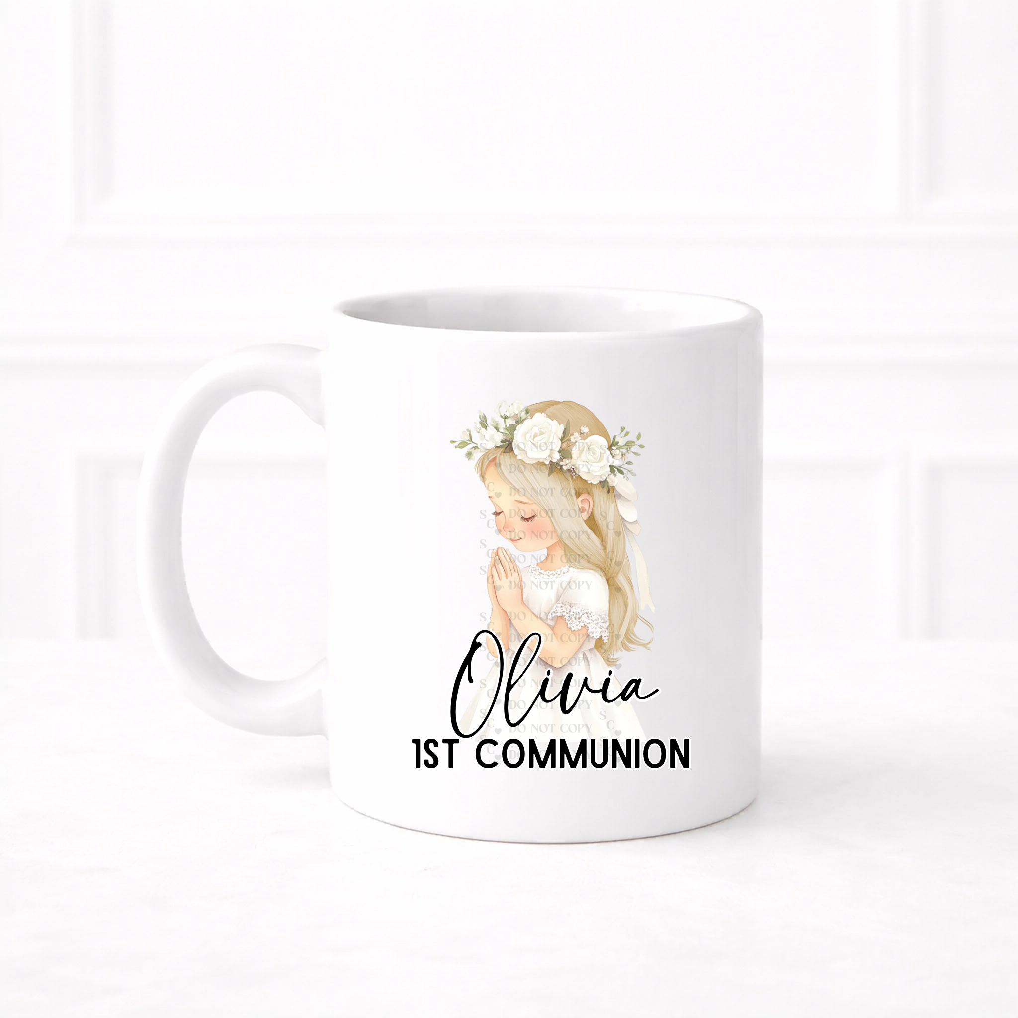 UVDTF  - Girl Holy Communion Pray Mug