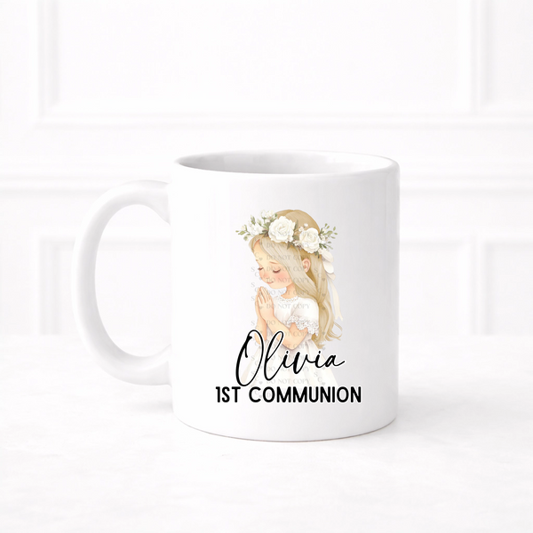 UVDTF  - Girl Holy Communion Pray Mug