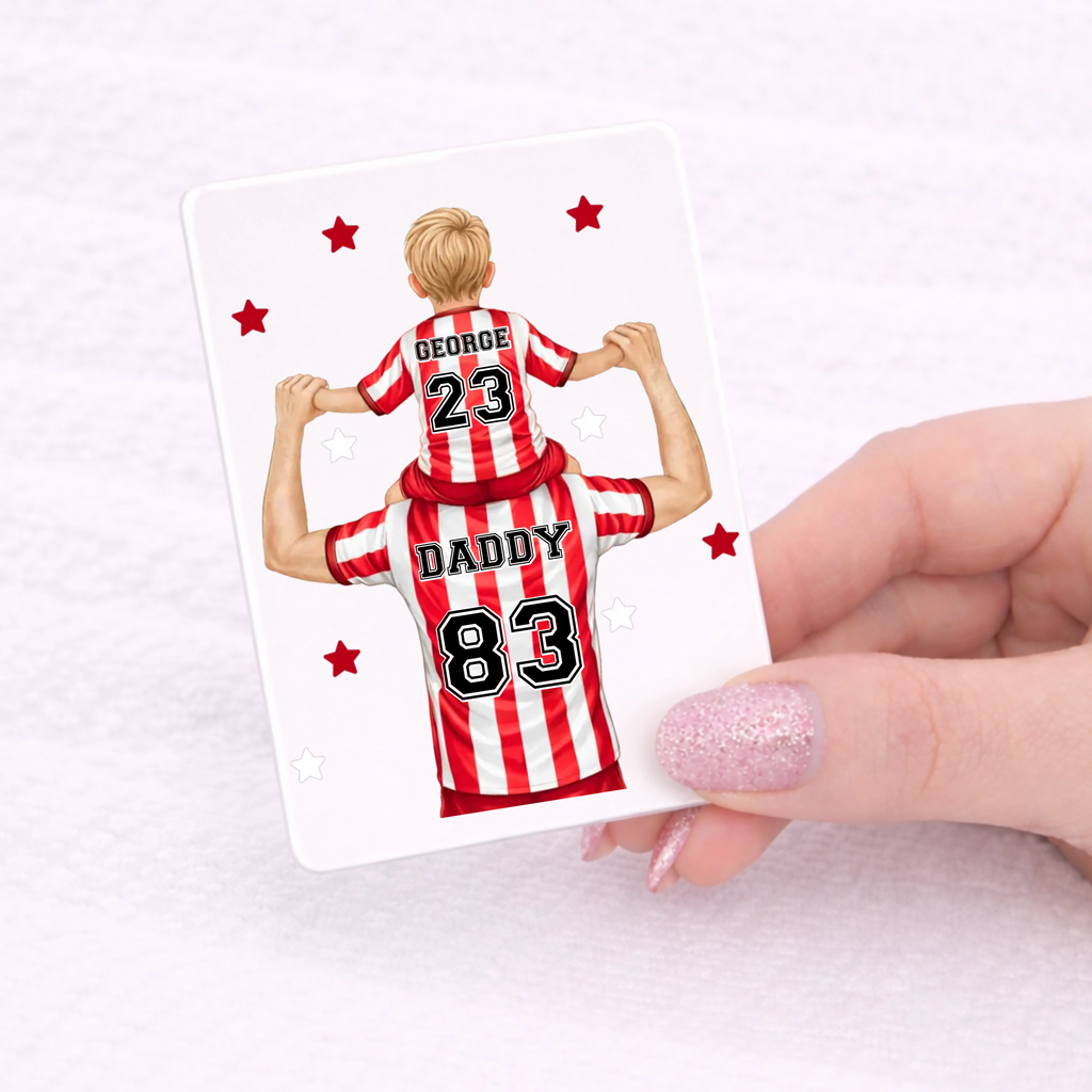 UVDTF  - Man and Boy Football Magnet Decal