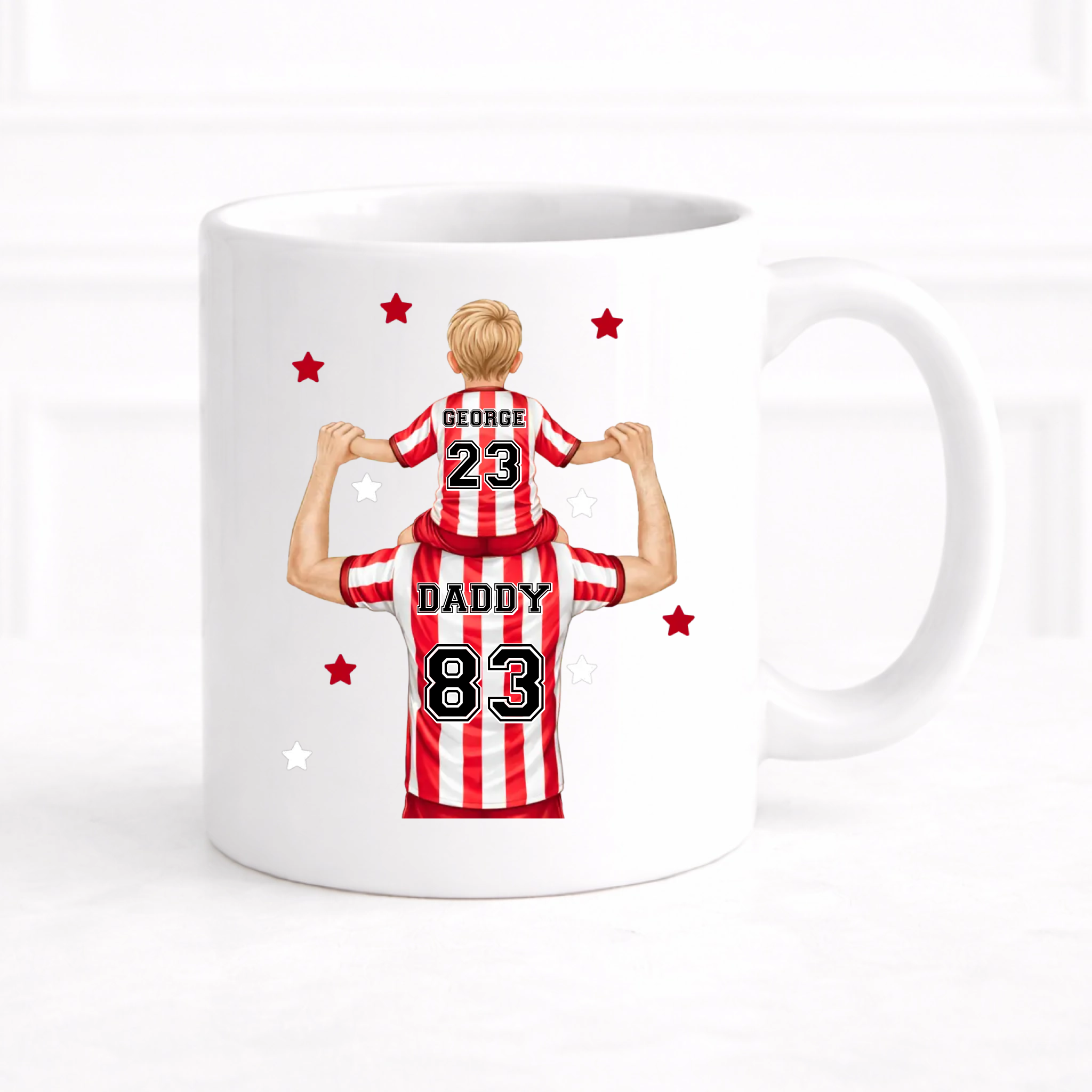 UVDTF  - Man and Boy Football Mug Decal
