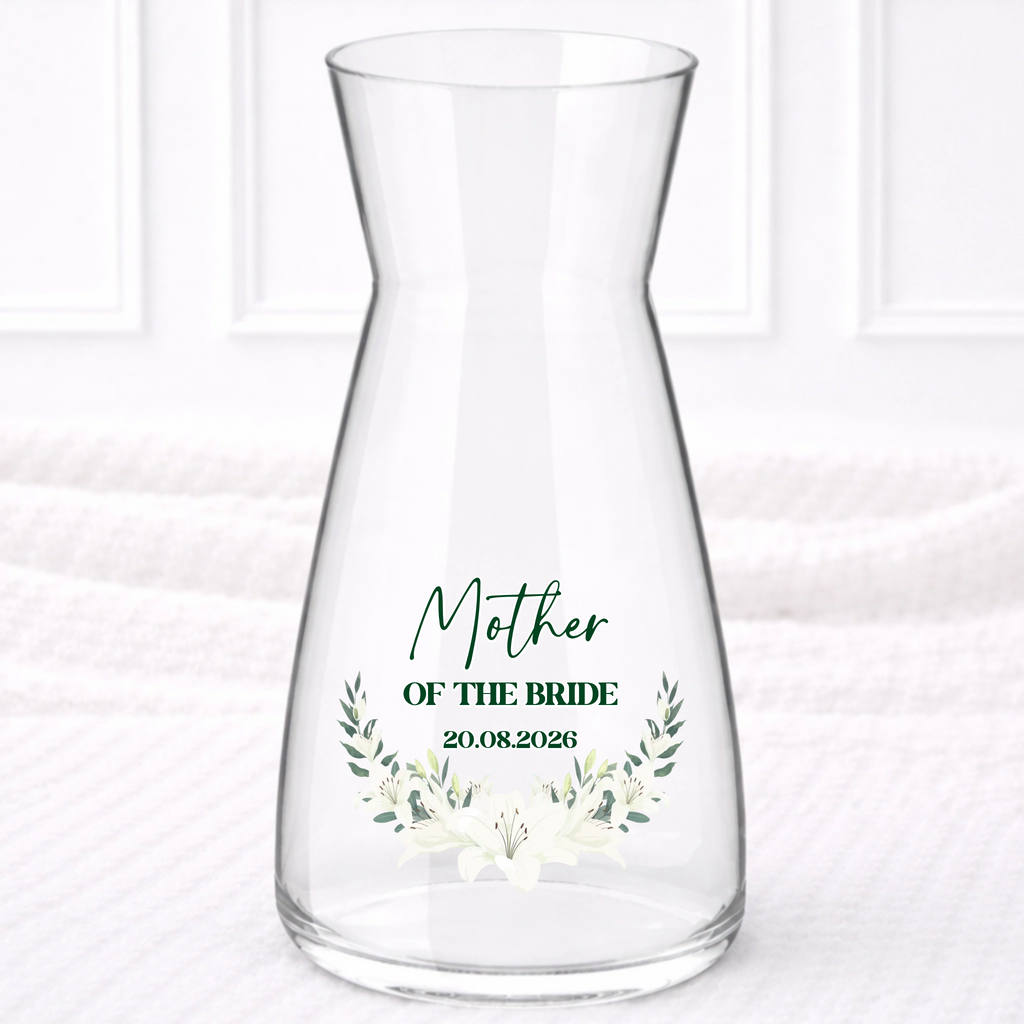 UVDTF - White Floral Mother of the Vase Decal