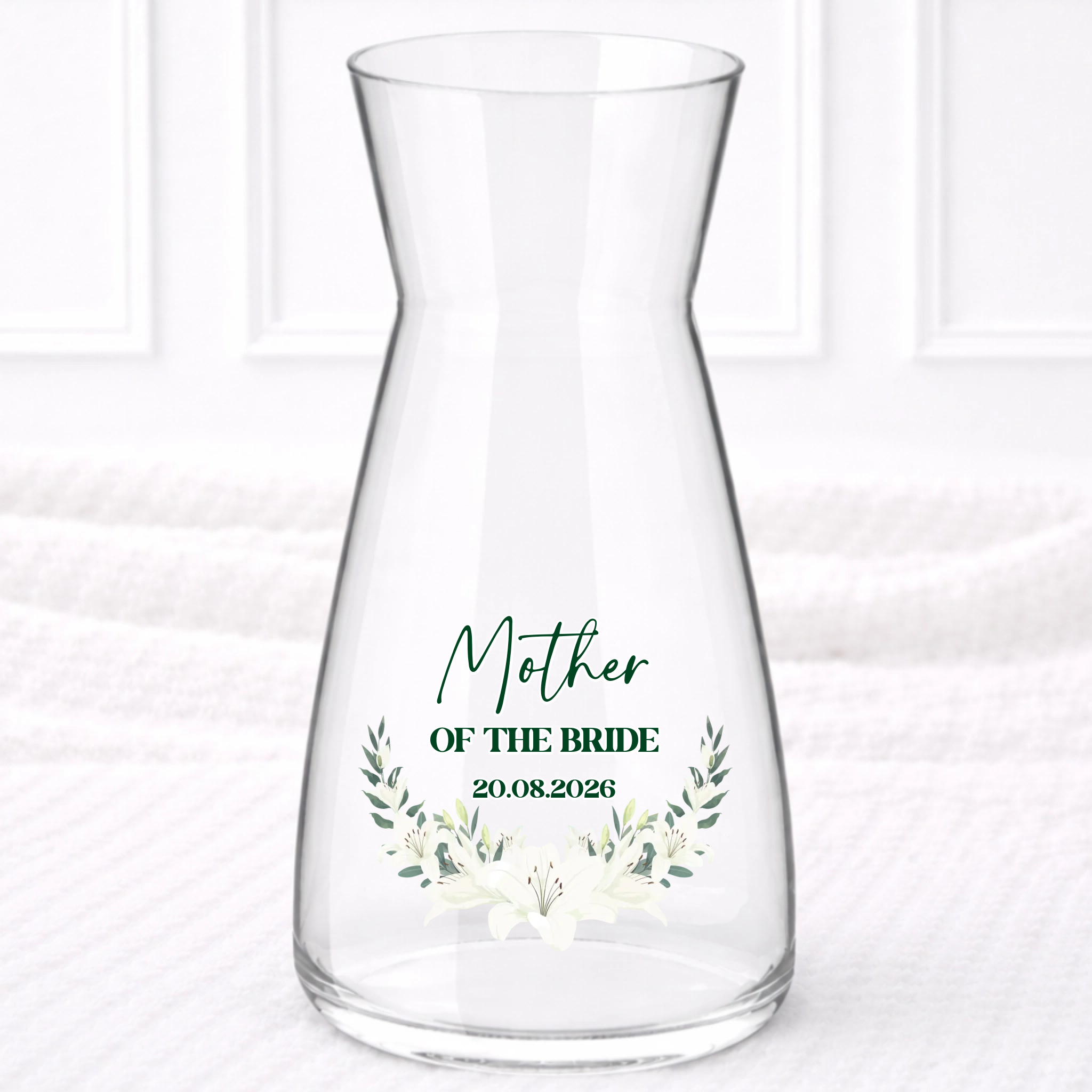 UVDTF - White Floral Mother of the Vase Decal