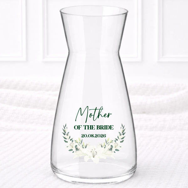 UVDTF - White Floral Mother of the Vase Decal