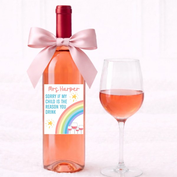 Wine Label - Forget the apples you deserve grapes