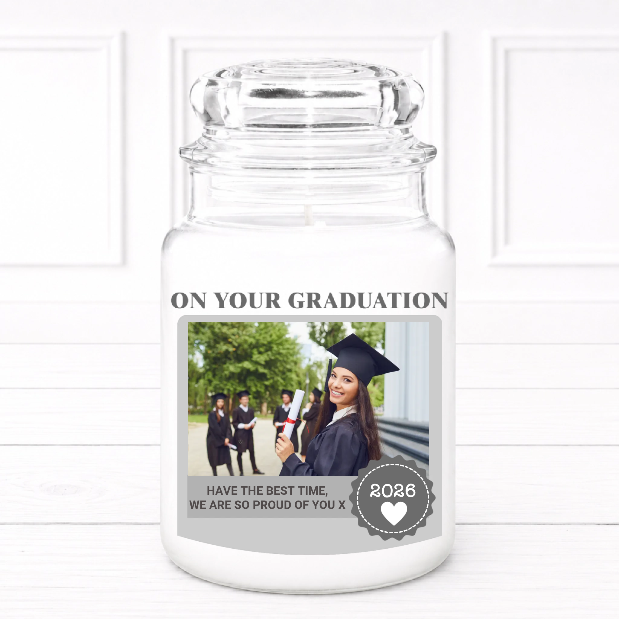 Large Candle Label - On Your Graduation