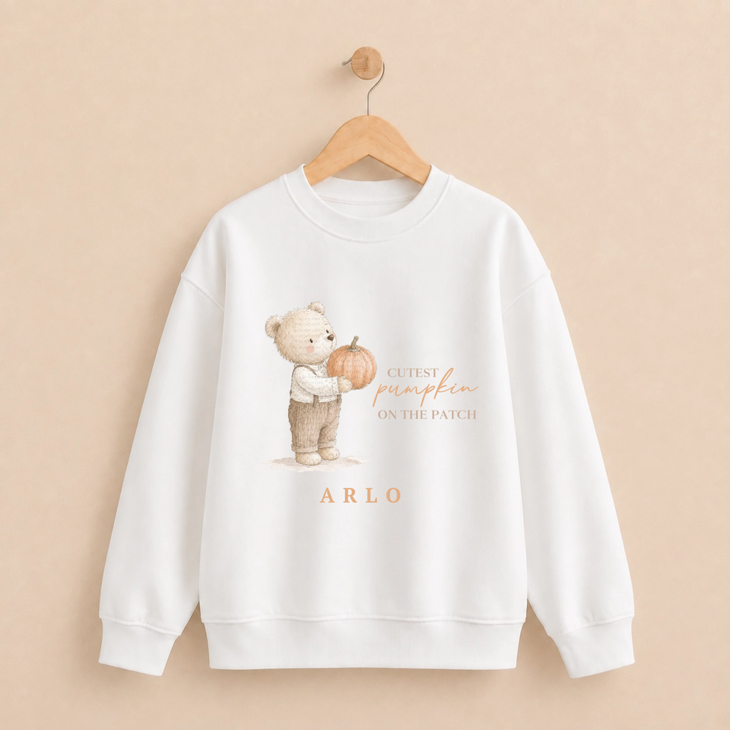 DTF - Cutest Pumpkin on the Patch (Beige Bear)