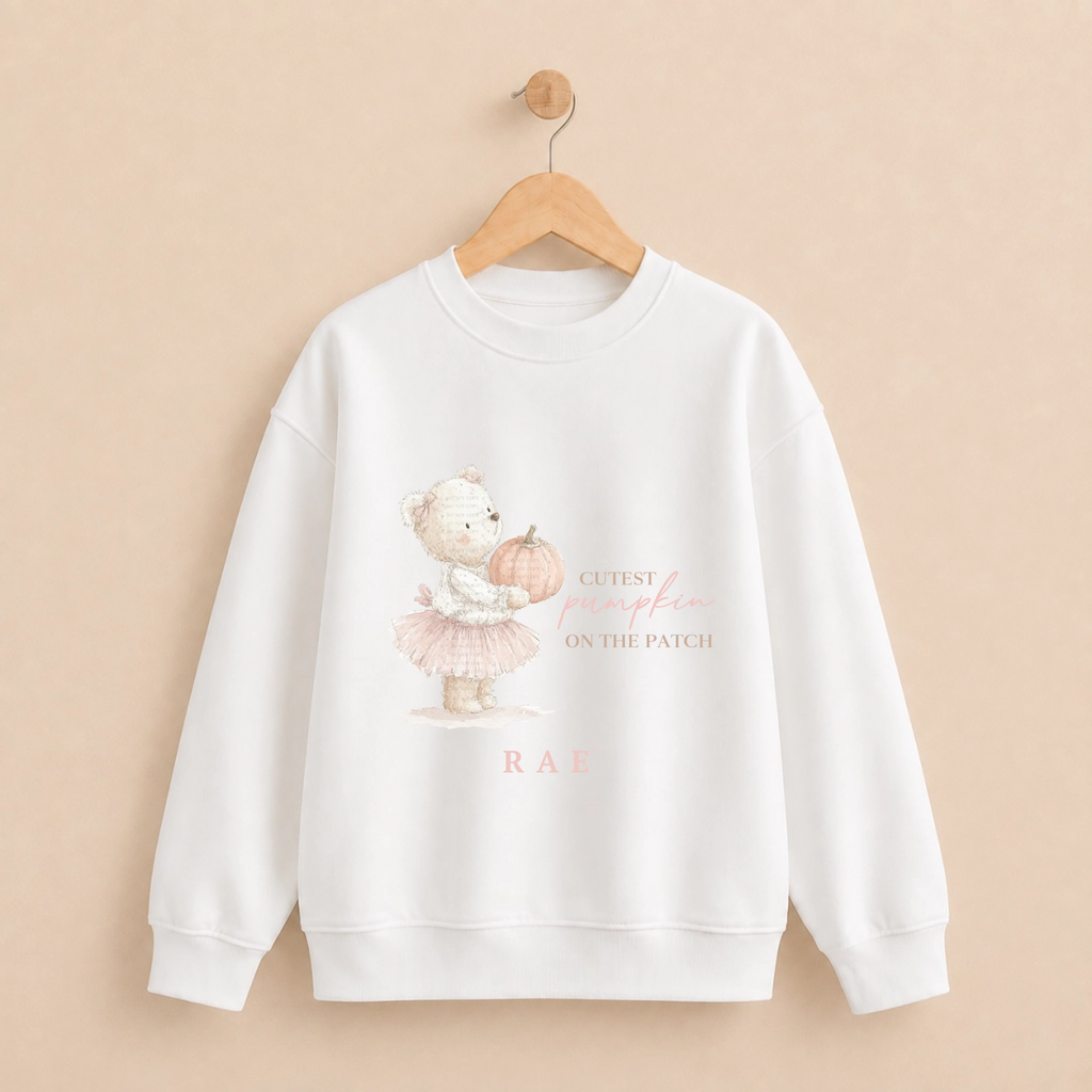 DTF - Cutest Pumpkin on the Patch (Pink Bear)