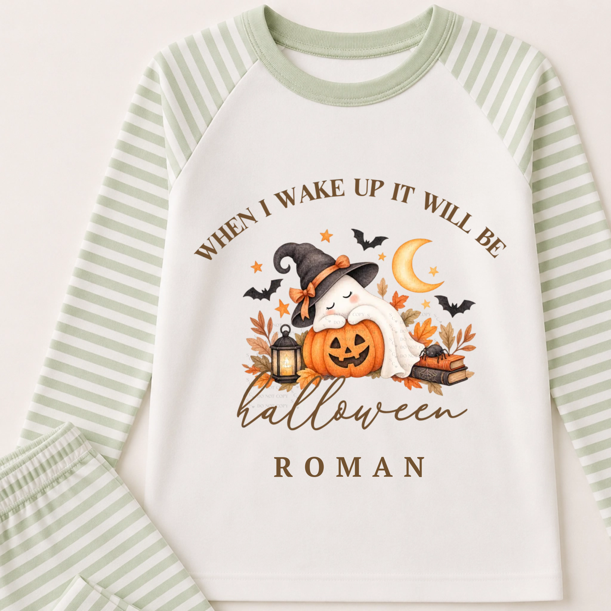 DTF - Halloween PJ Sleeping Ghost