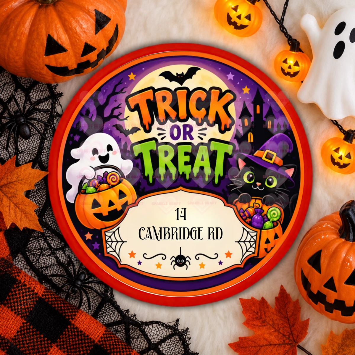 Chocolate Tub Decal - Trick or Treat