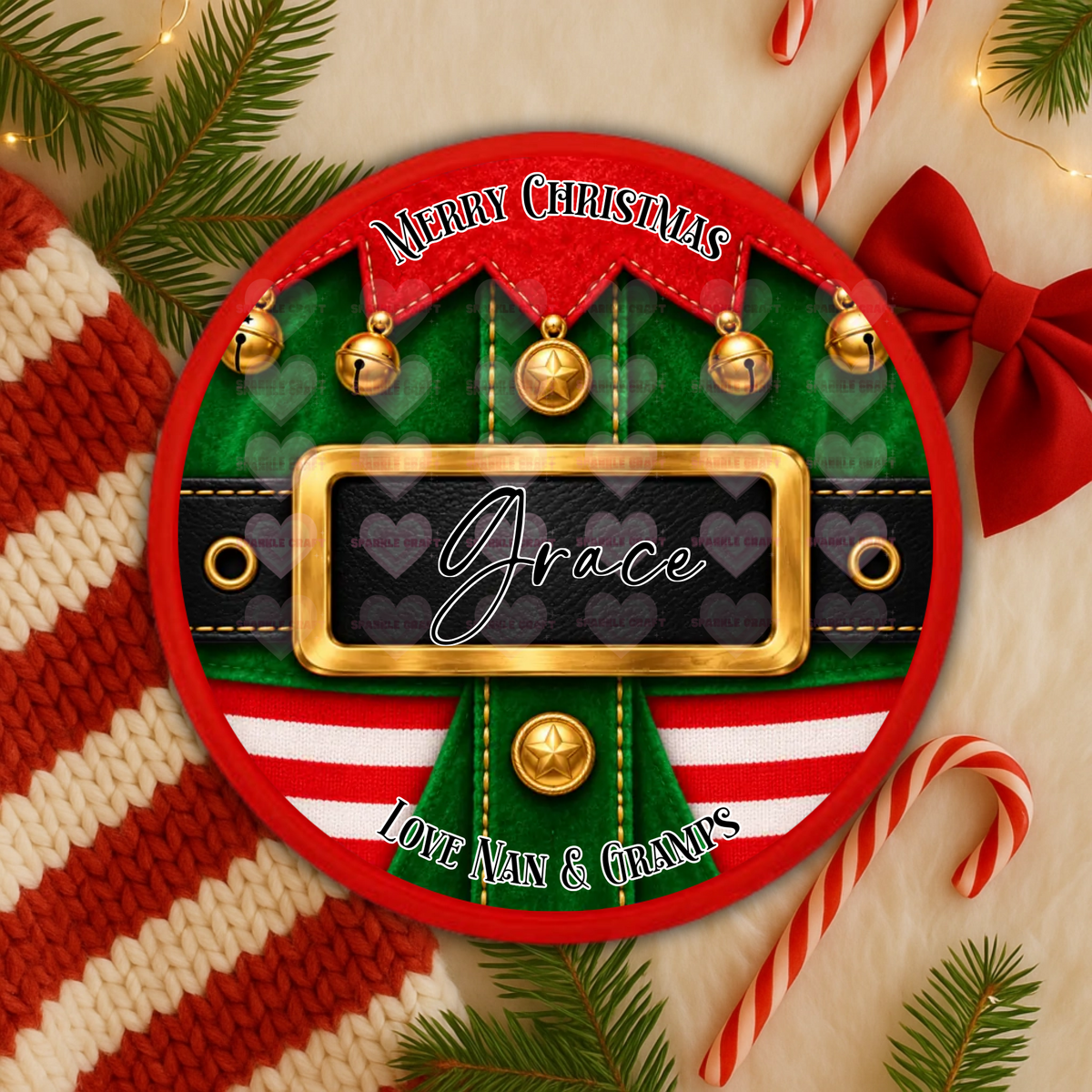 Chocolate Tub Decal - Elf Belt