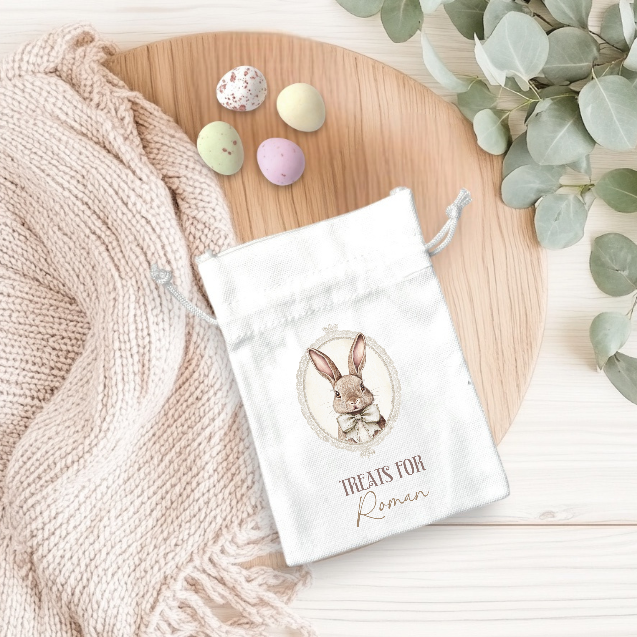 DTF - Vintage Beige Bunny SMALL