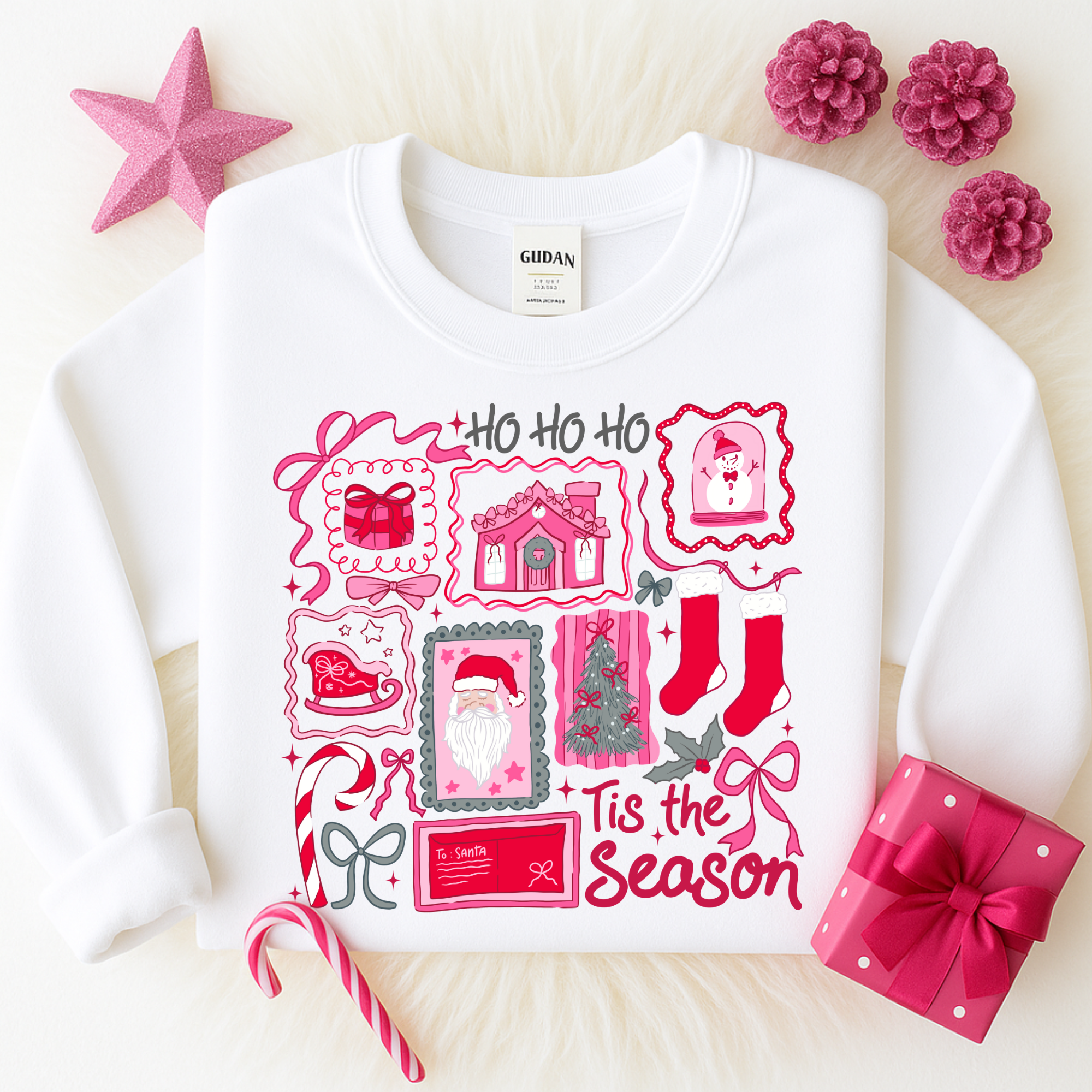 DTF - Tis the Season Christmas Pink