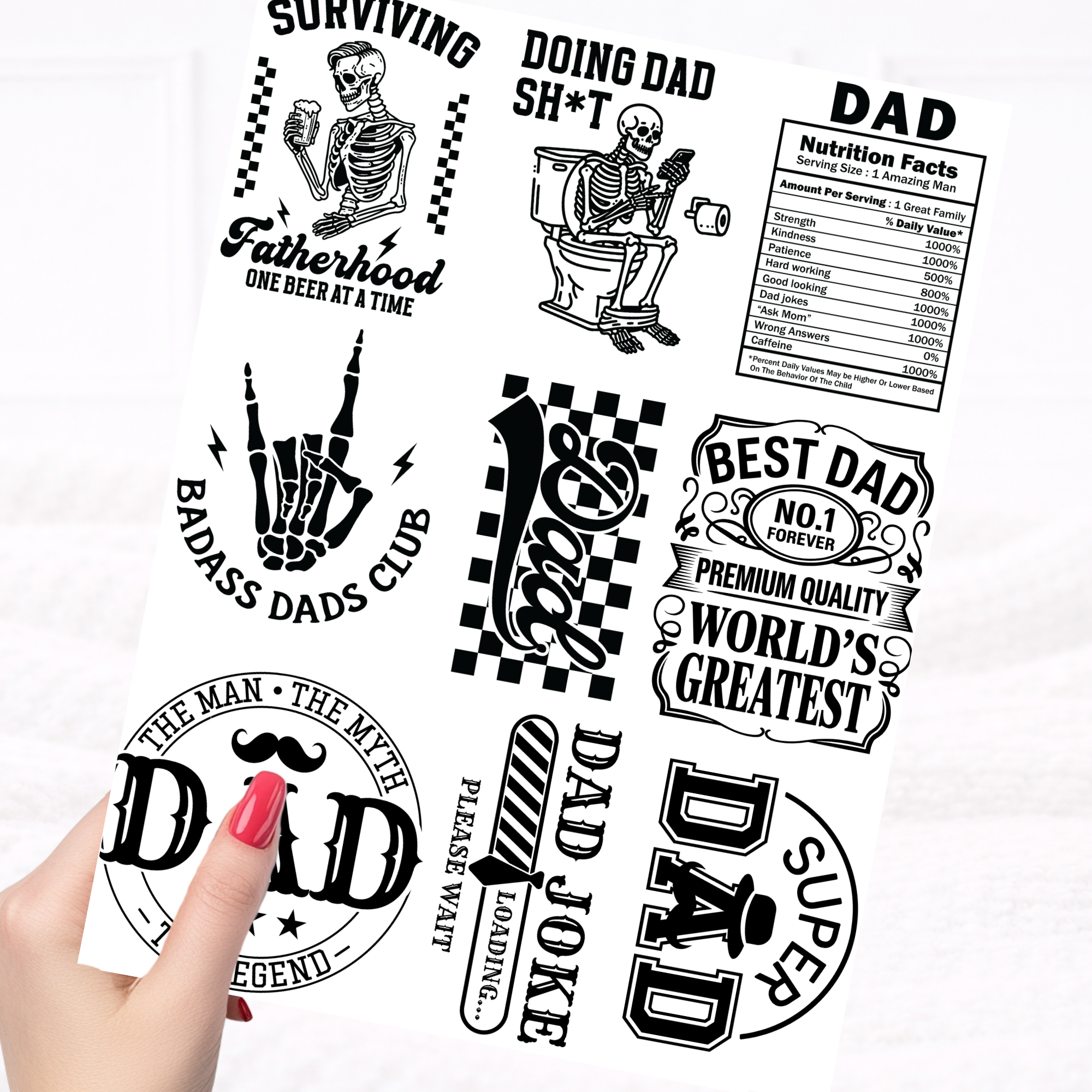 UVDTF Fathers Day Sheet 2