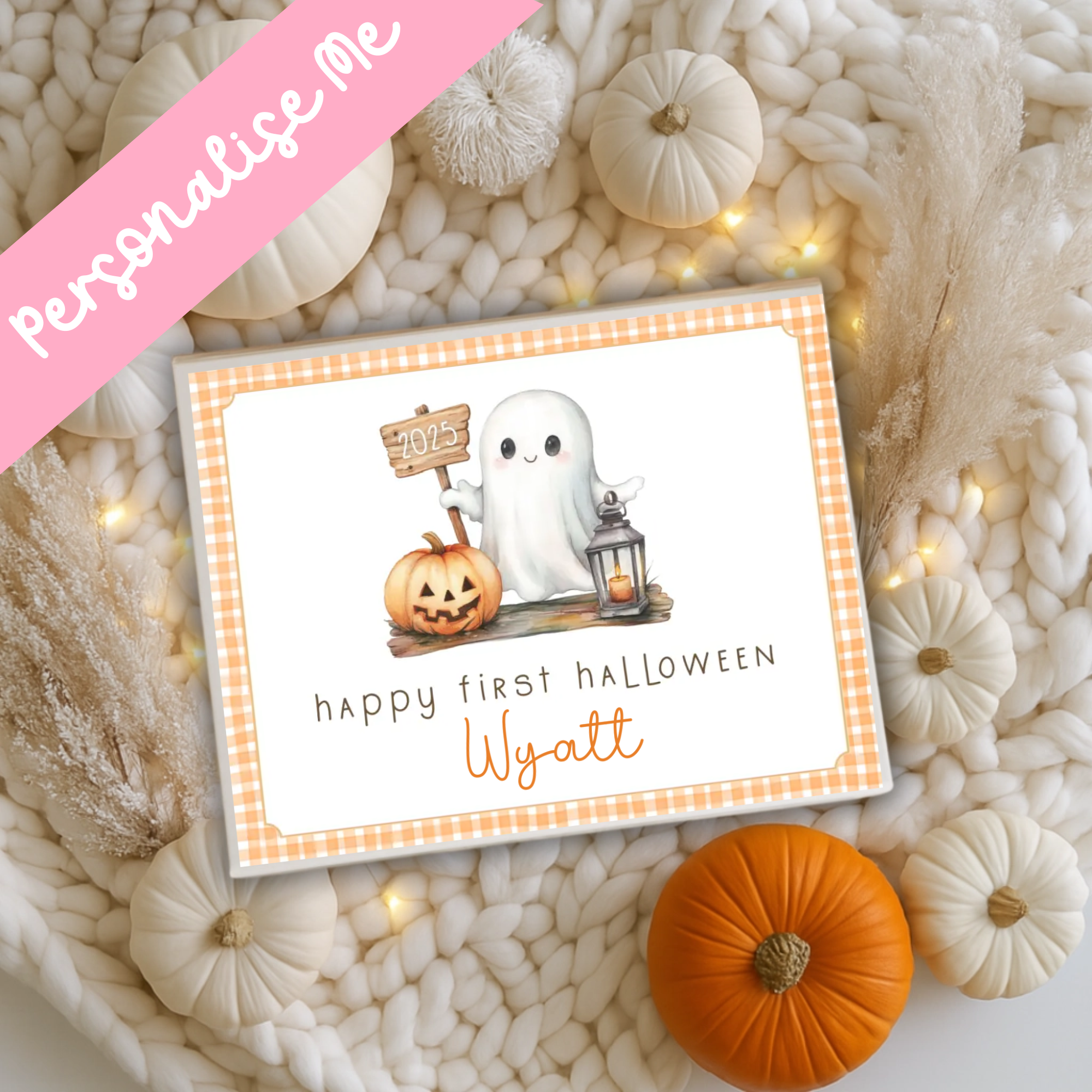2025 Ghost Pumpkin - Magnetic Box Decal