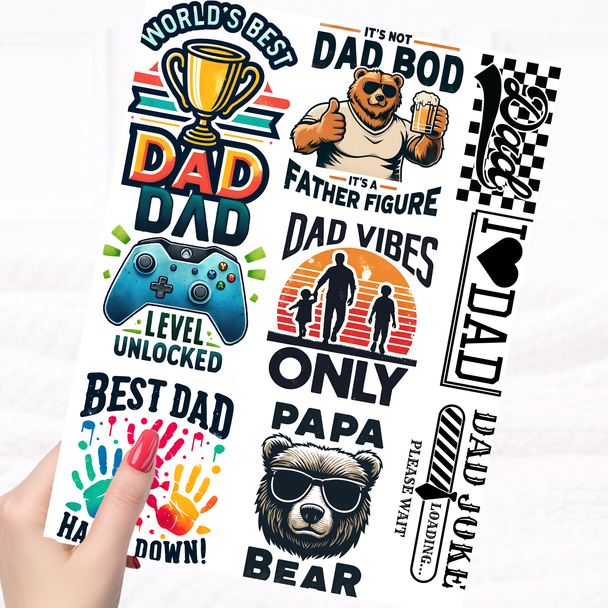 UVDTF Fathers Day Sheet 4