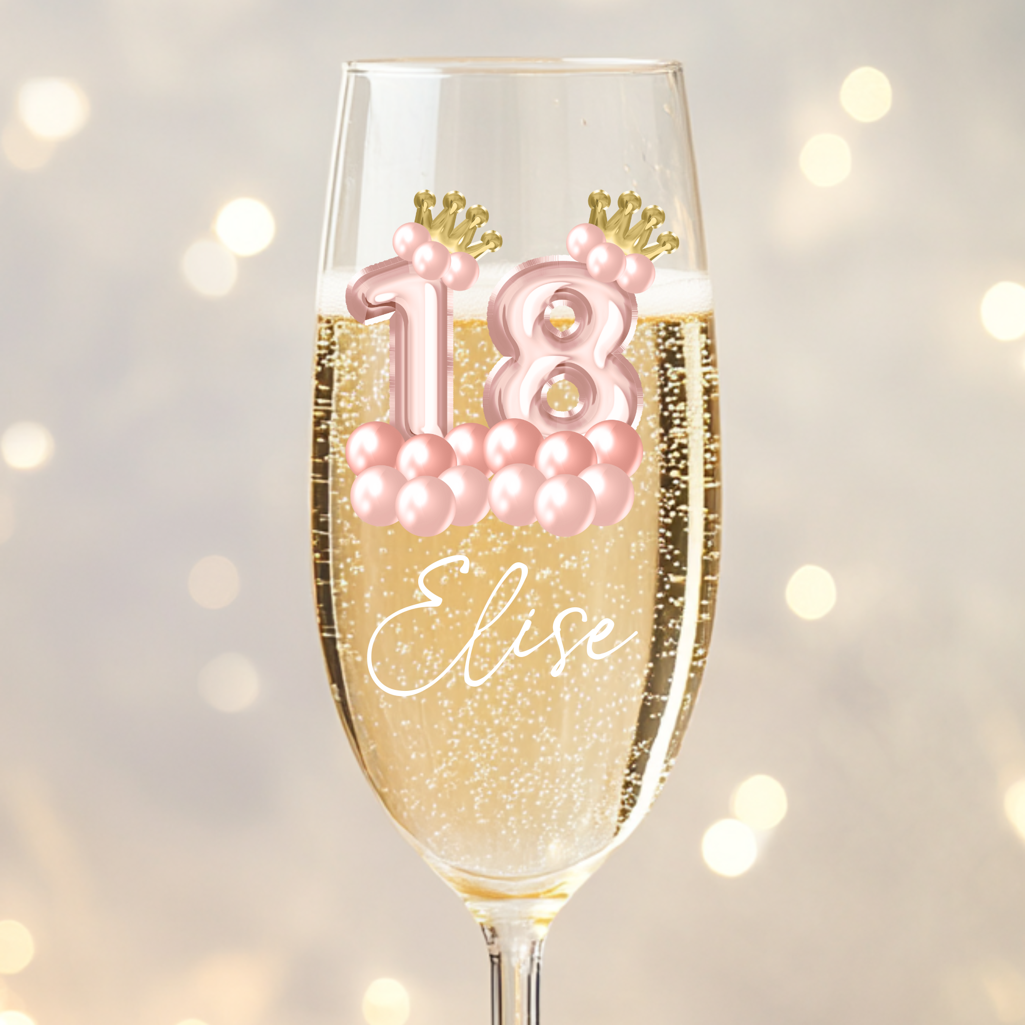 UVDTF - Foil 18th Balloon Decals