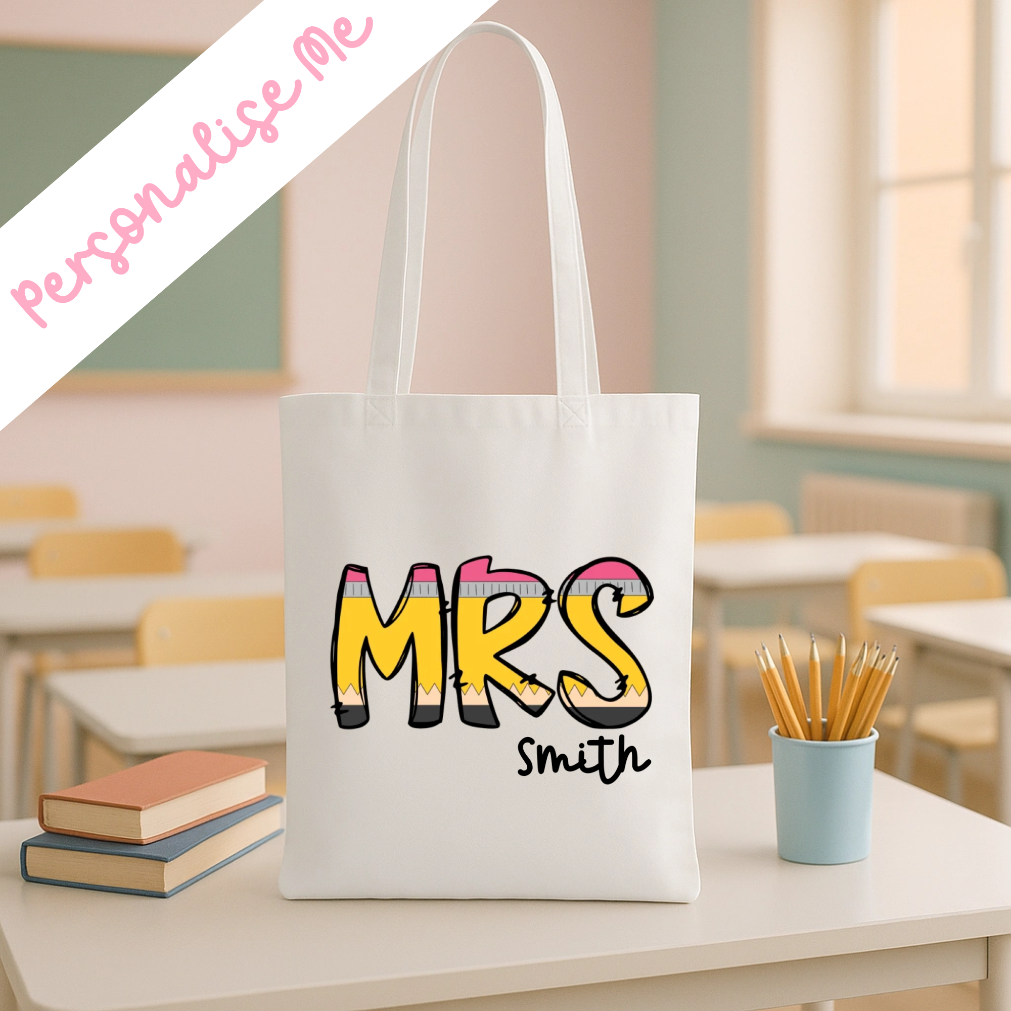 DTF -  Personalised Mrs Graffiti Pencil
