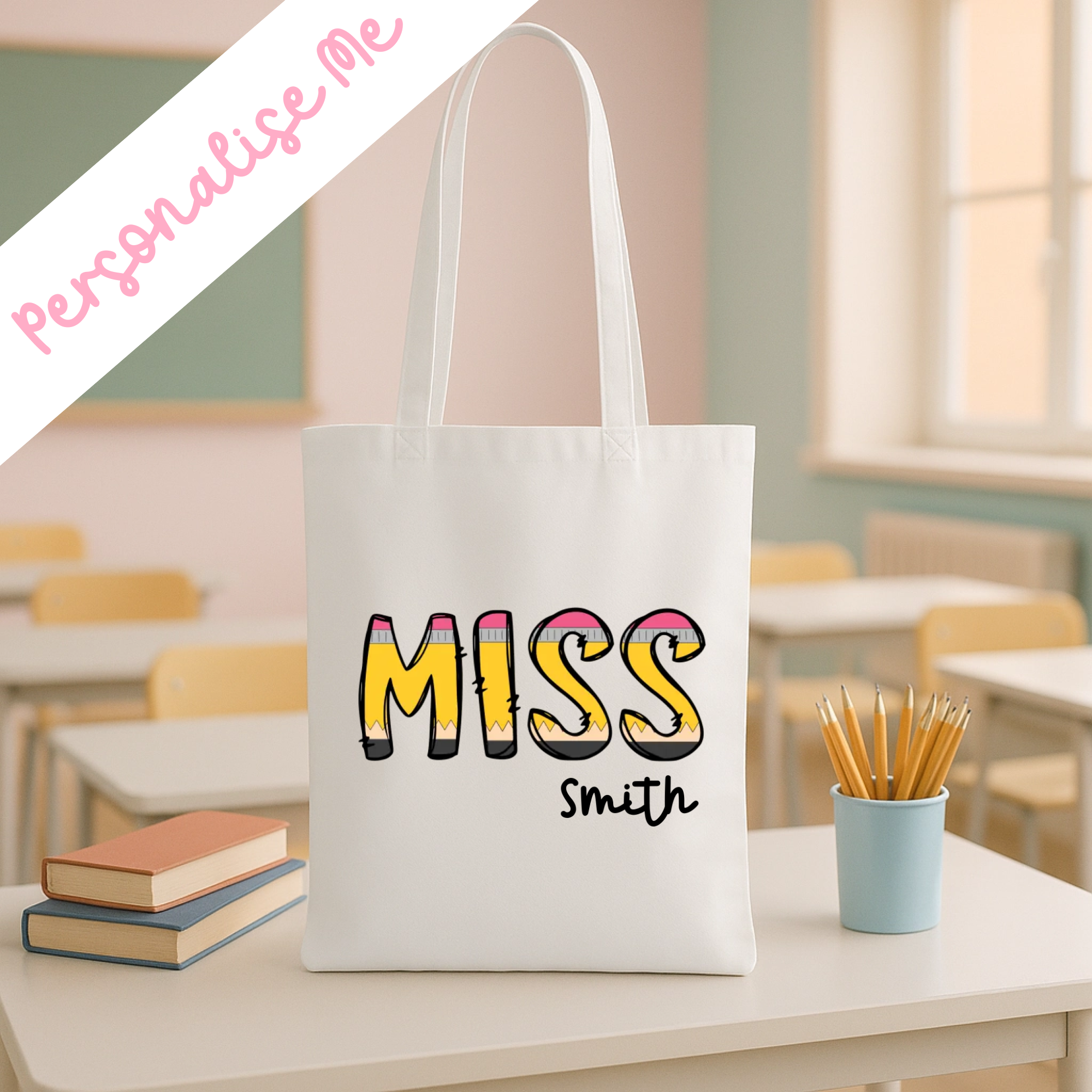 DTF -  Personalised Miss Graffiti Pencil