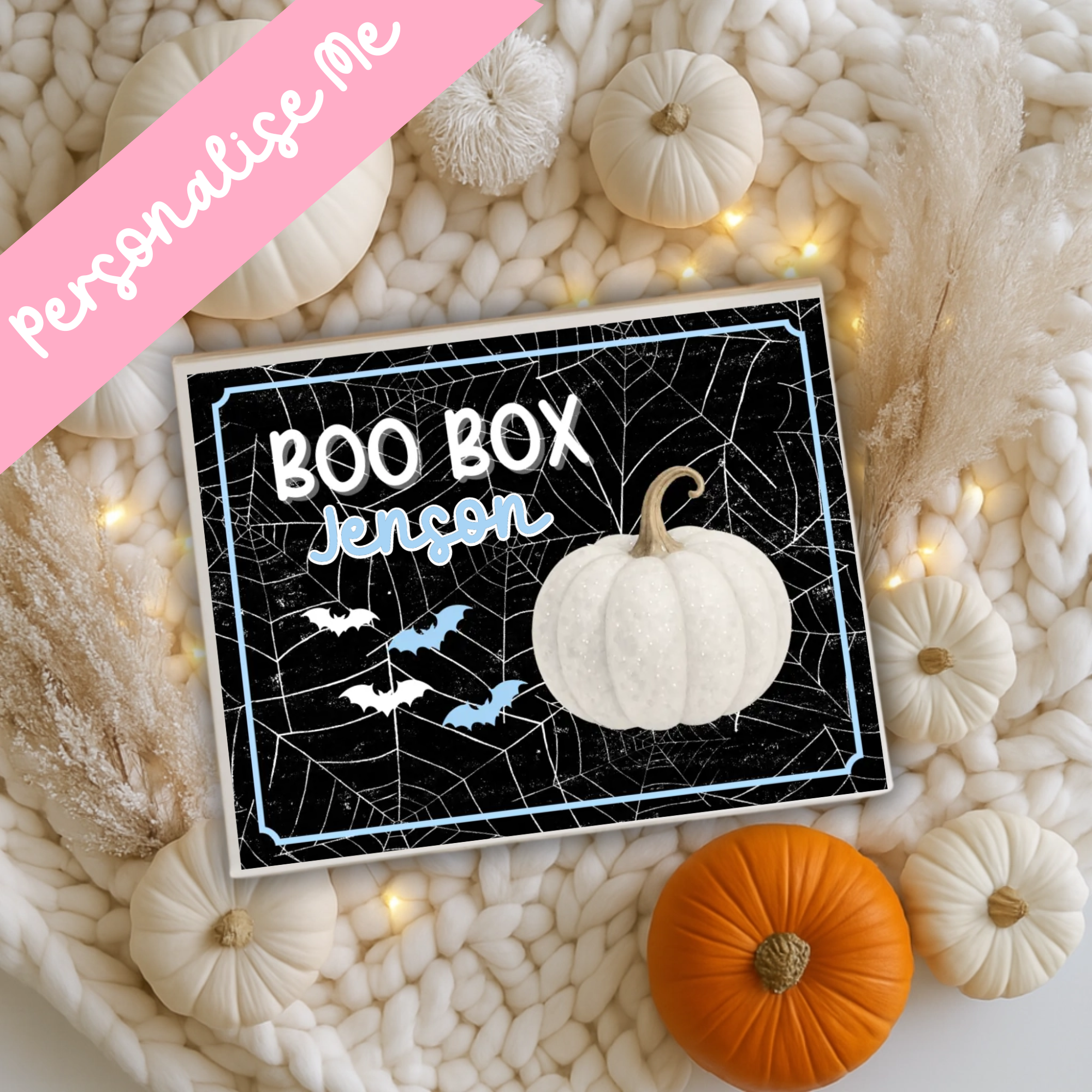 Blue Boo Box - Magnetic Box Decal