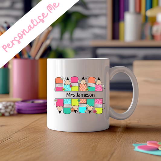 UVDTF -  Personalised Colourful Pencils