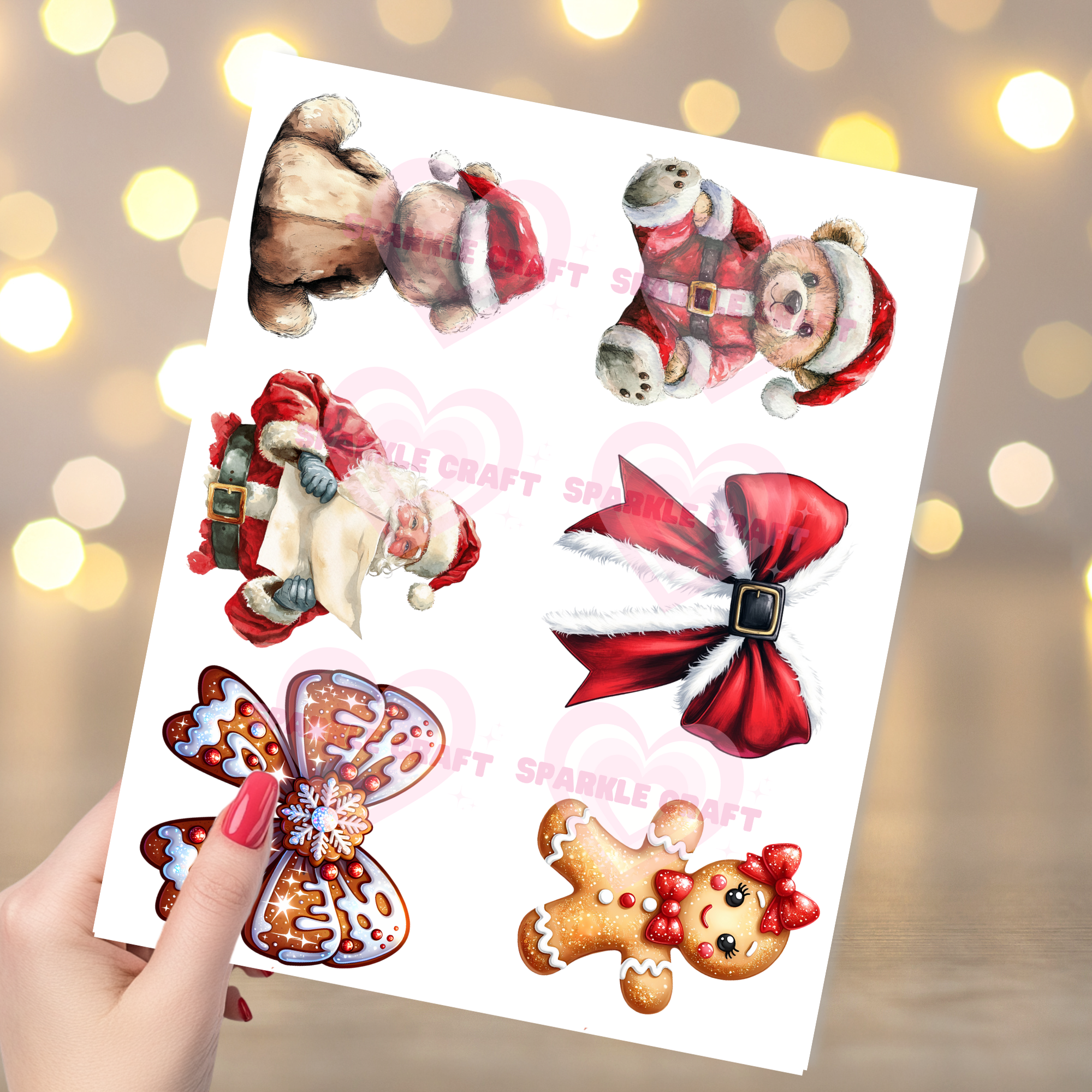 UVDTF  - Christmas Element Sheet