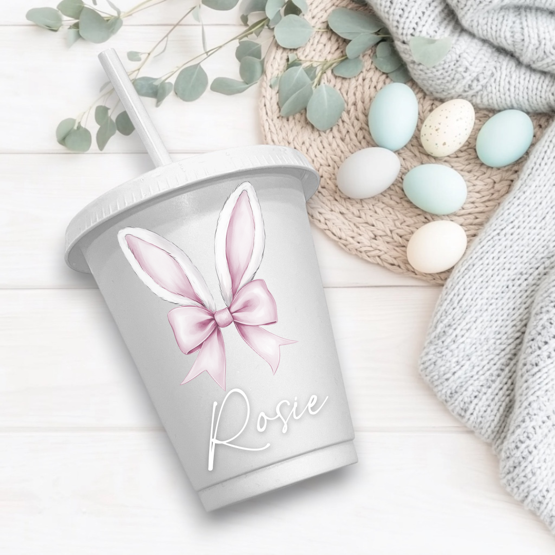 UVDTF - Pink Bunny Bows Decal