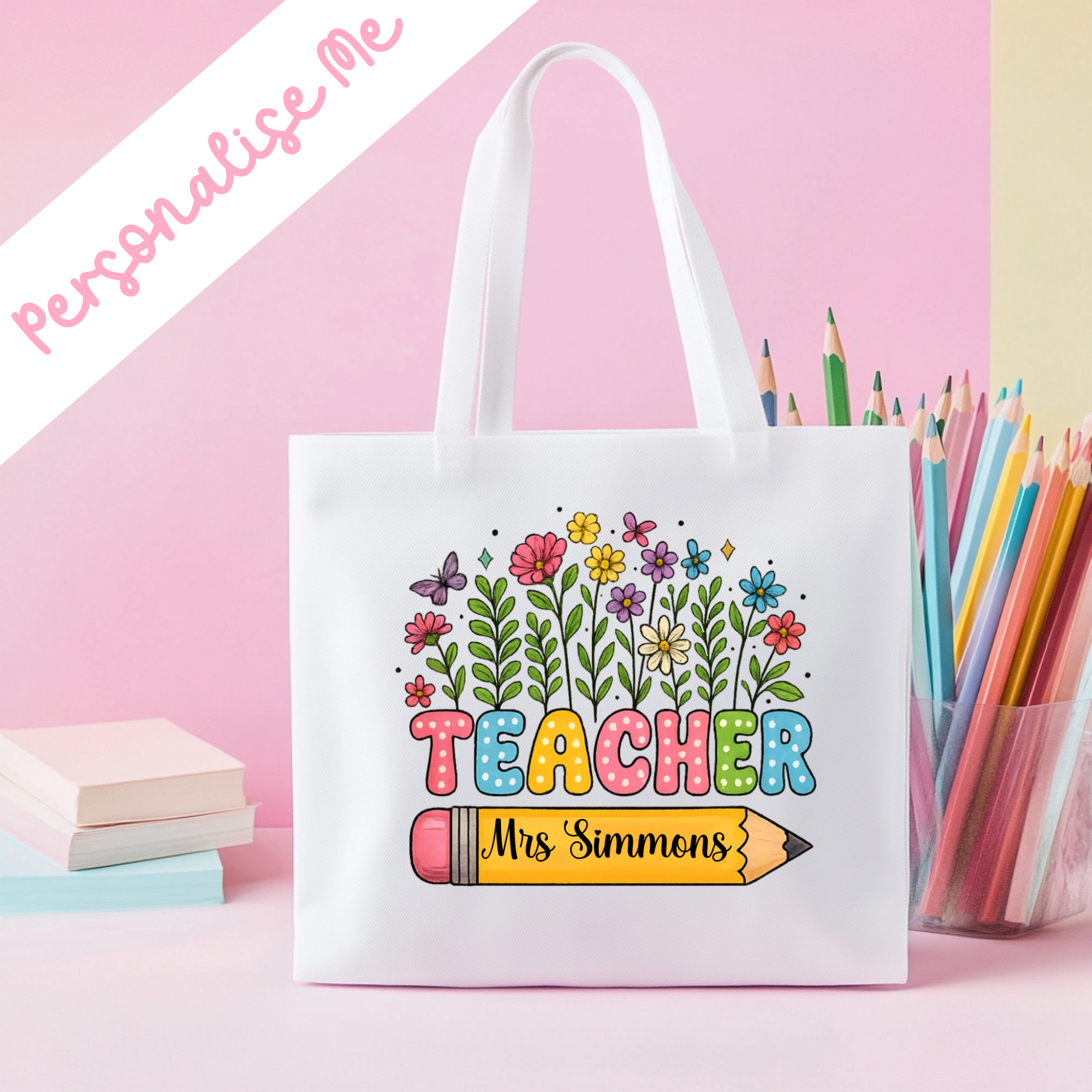 DTF -  Personalised Flowers & Butterflies
