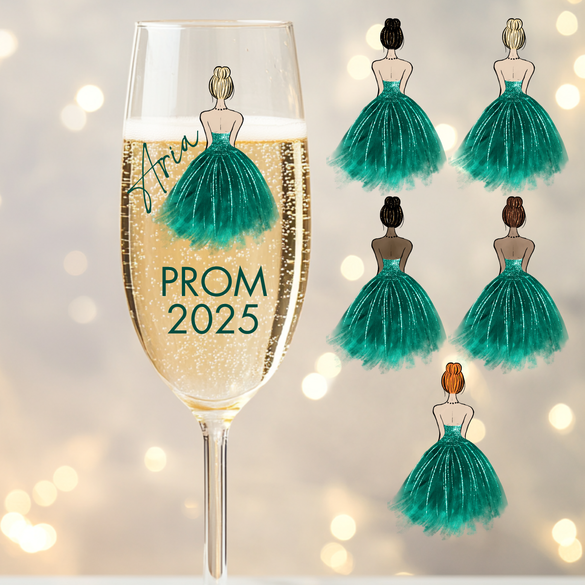 UVDTF - Prom Dress Teal