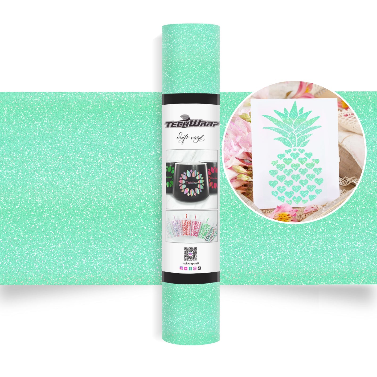 Teckwrap Colourful Glitter - Mint