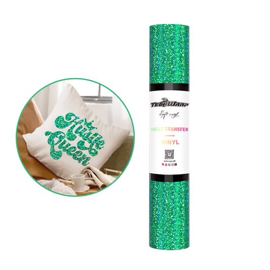 Teckwrap HTV  Holographic Sparkle  - Green