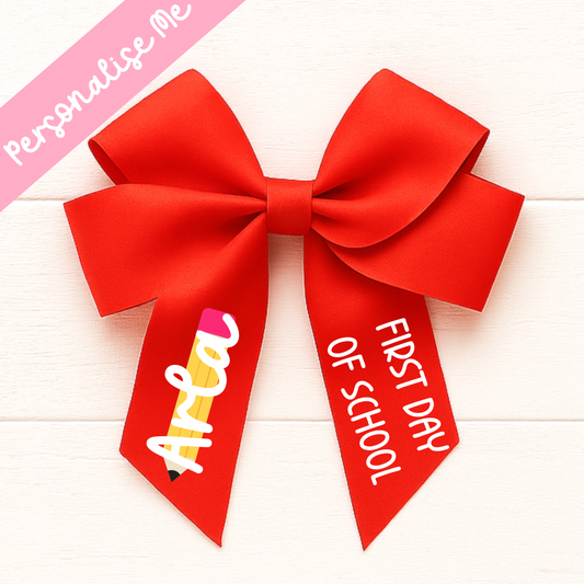 DTF -  Pencil First day of school Hair Bow Decal