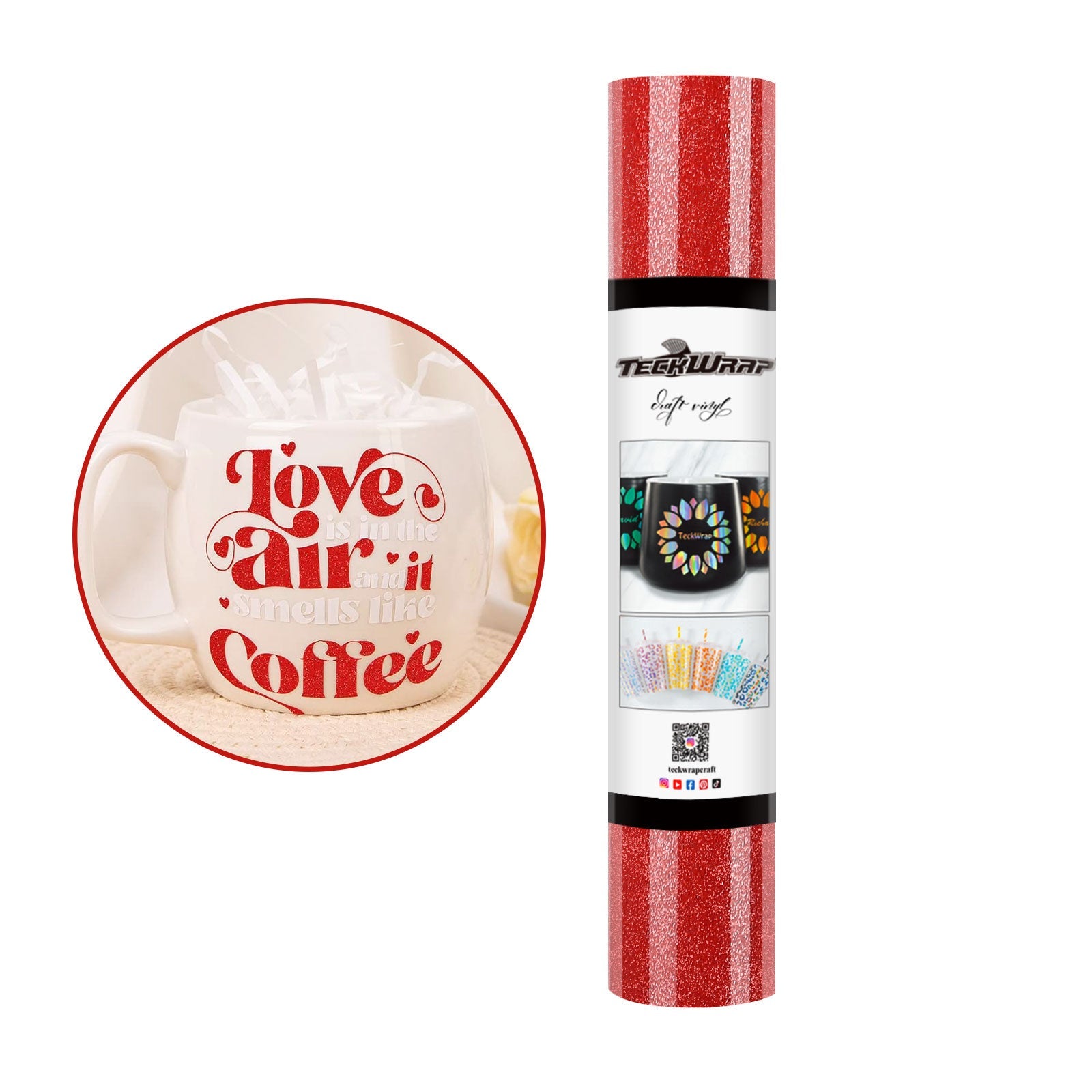 Aazon.co: TECKWRAP Shier Vinyl Glitter Adhesive Sheets For Craft