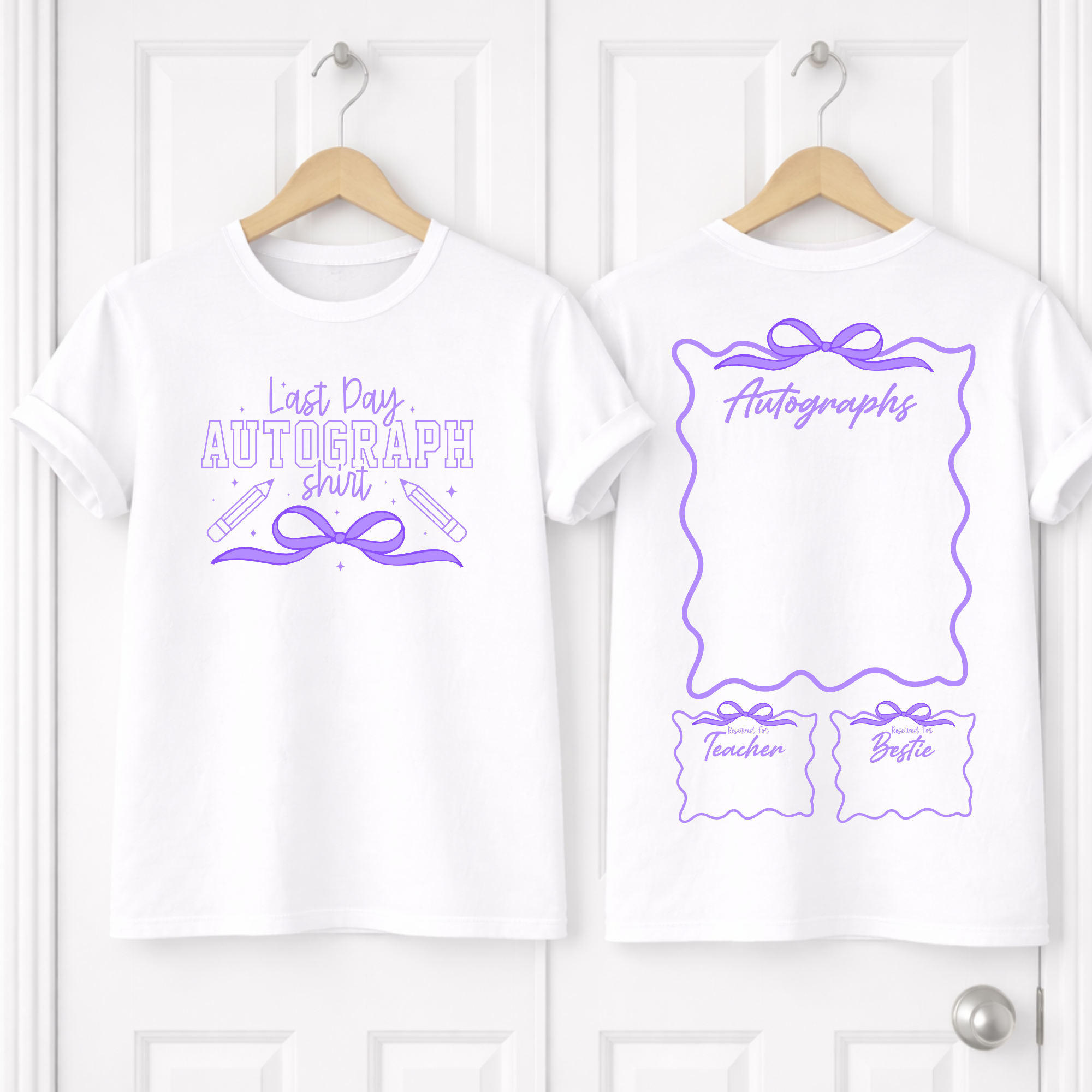 DTF School Shirt Leaver Decal -  Autograph Shirt