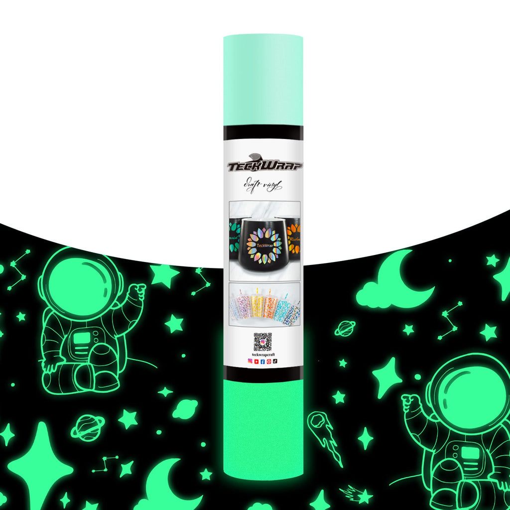 Teckwrap Glow in the Dark Craft Vinyl- Tiffany