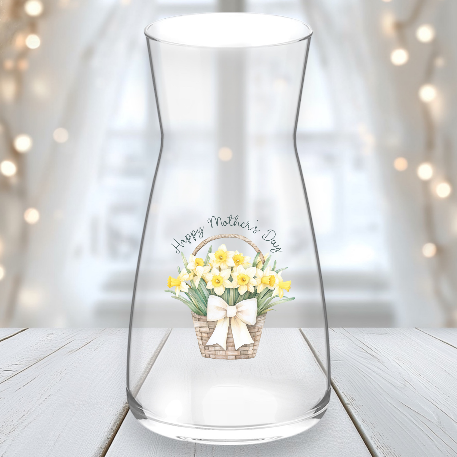 UVDTF  - Daffodil Basket Yellow Vase Decal