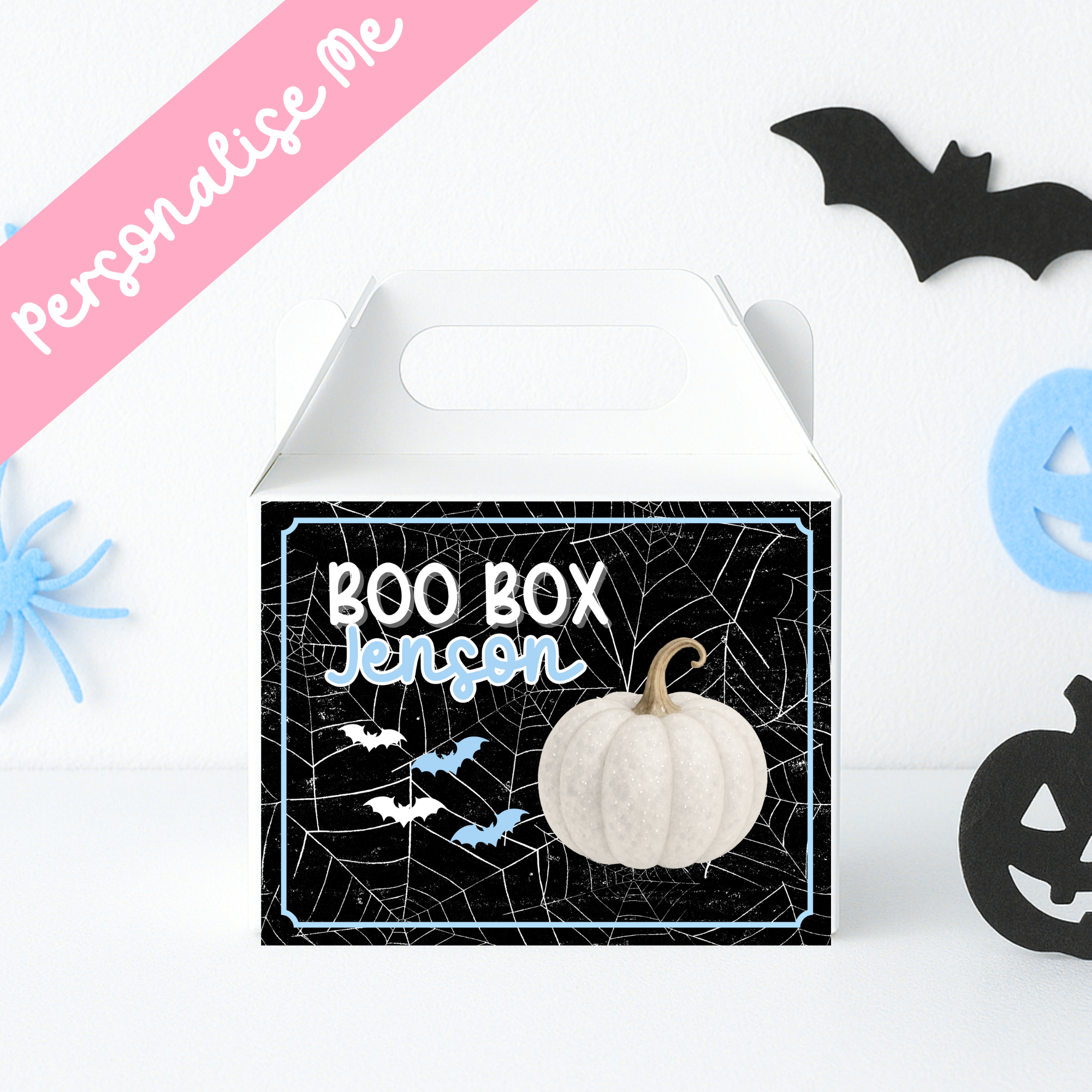 Blue Boo Box - Party Box Decal