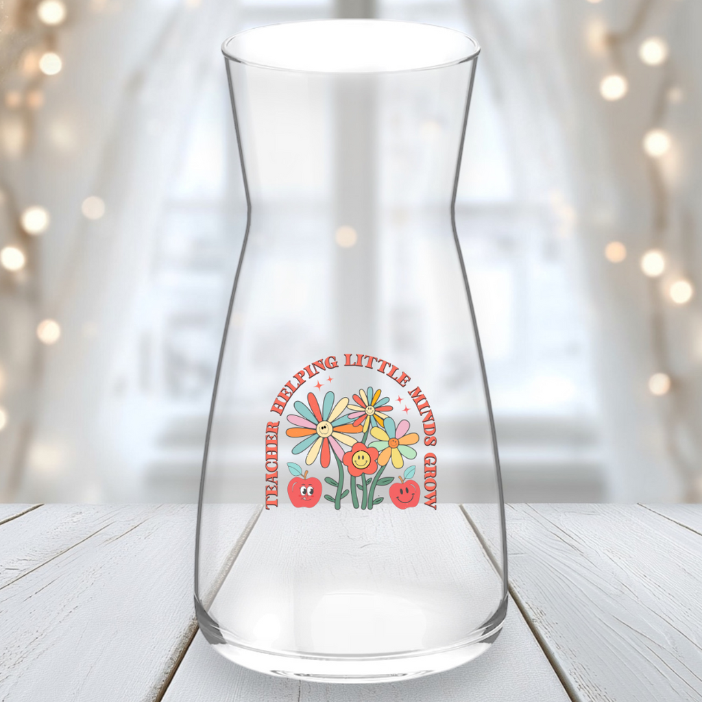 UVDTF  - Teachers Helping Little Minds Grow Vase Decal