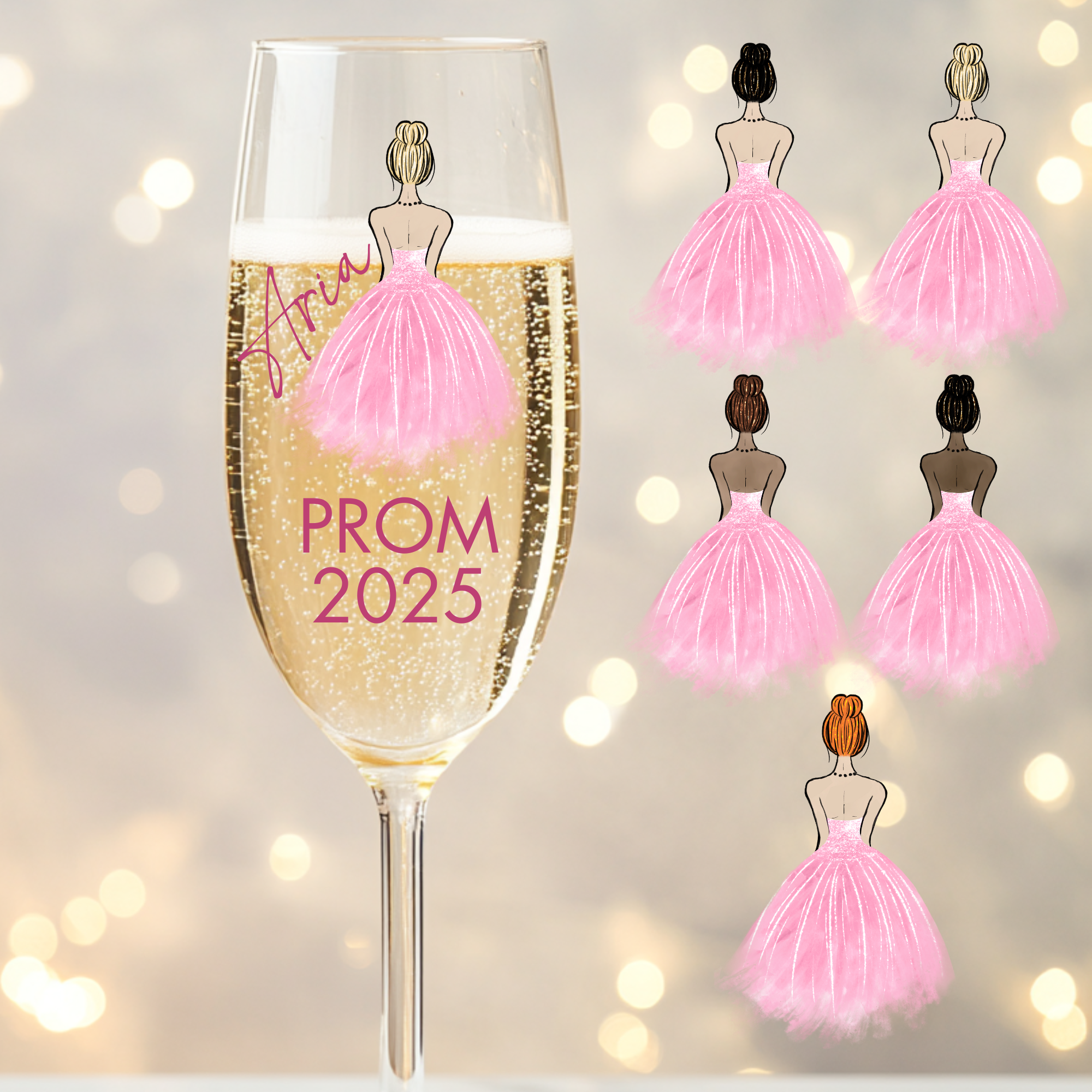 UVDTF - Prom Dress Pink