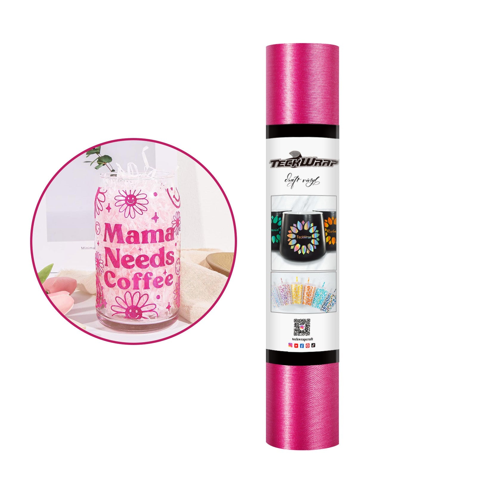 Teckwrap Satin Brush - Rose Pink