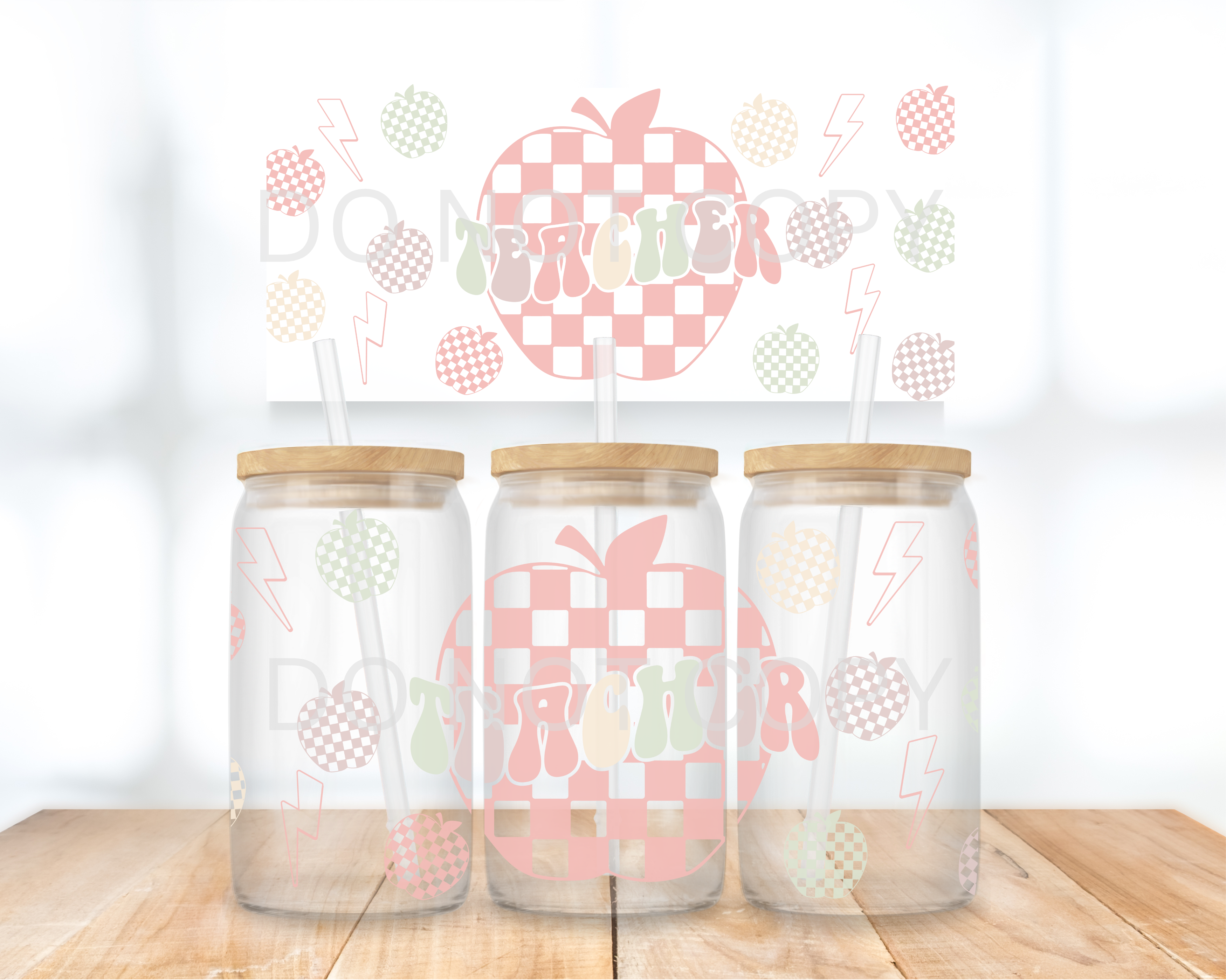 UVDTF - Checkered Apple