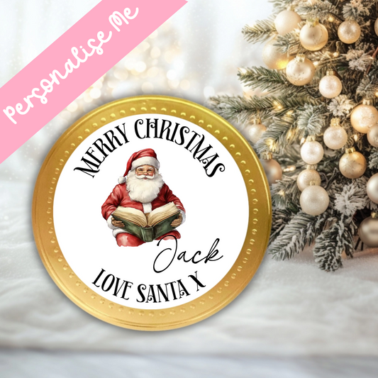 Giant Coin - Santa Book Decal