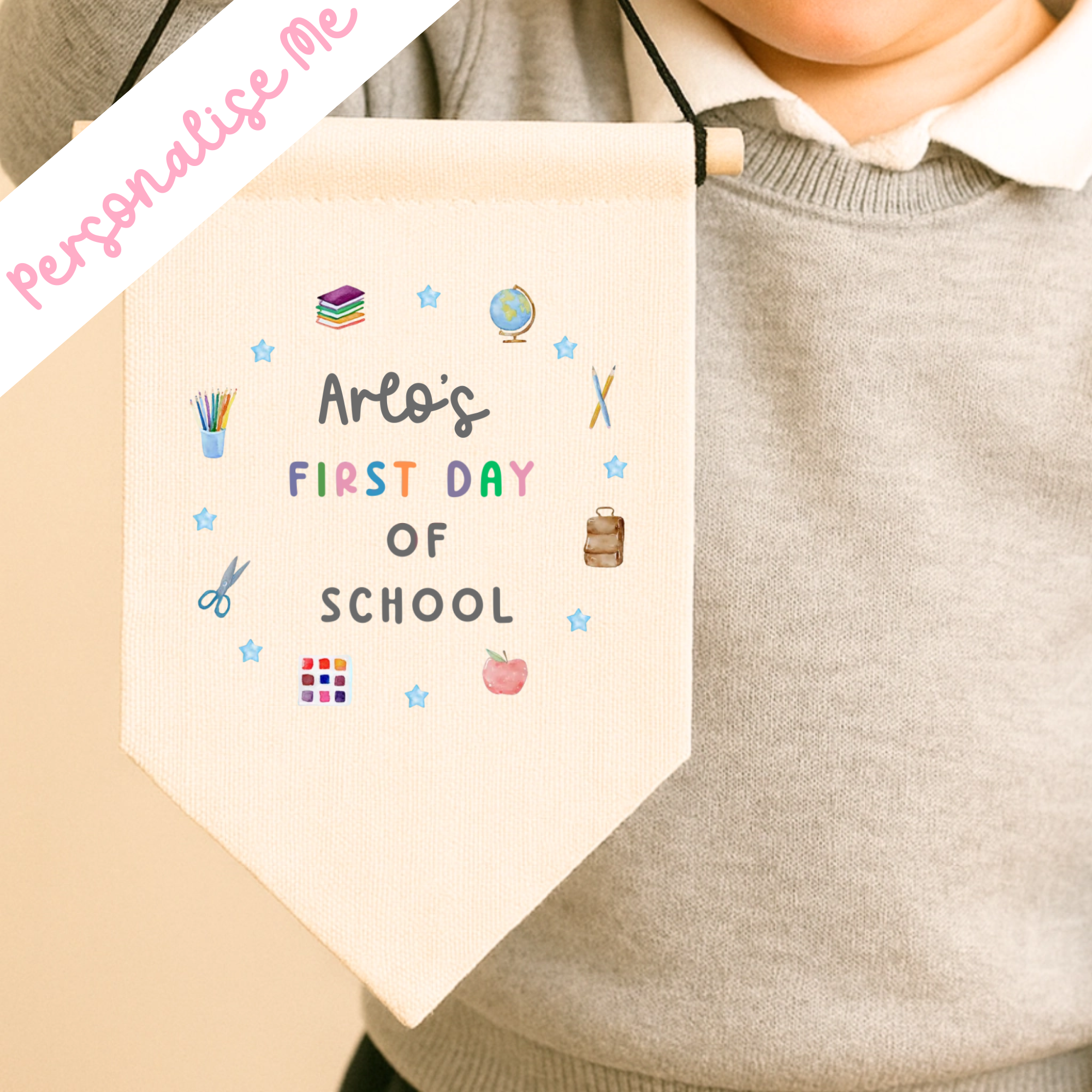 DTF - School Items Pennant Decal