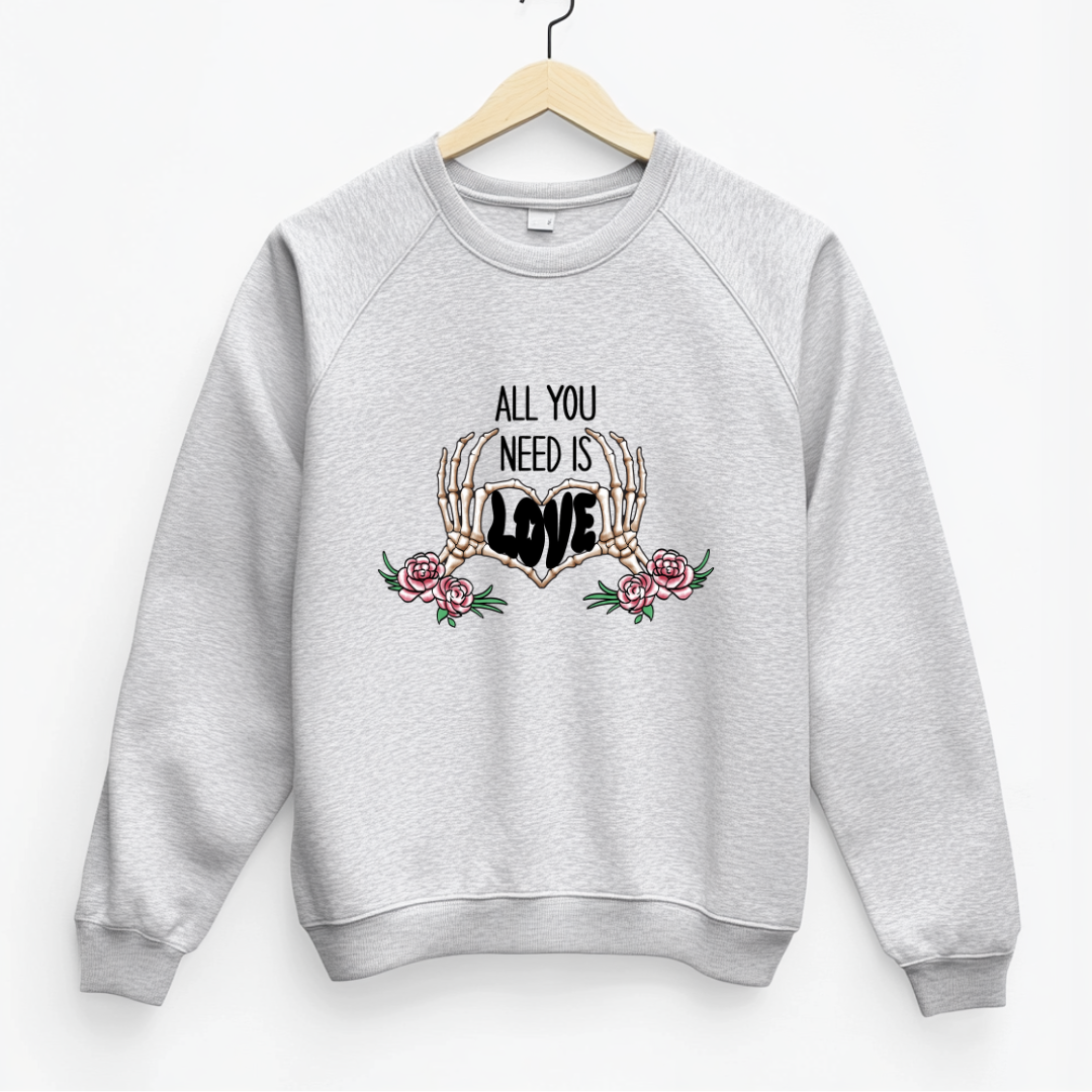 DTF - All You Need is Love Skeleton Hands