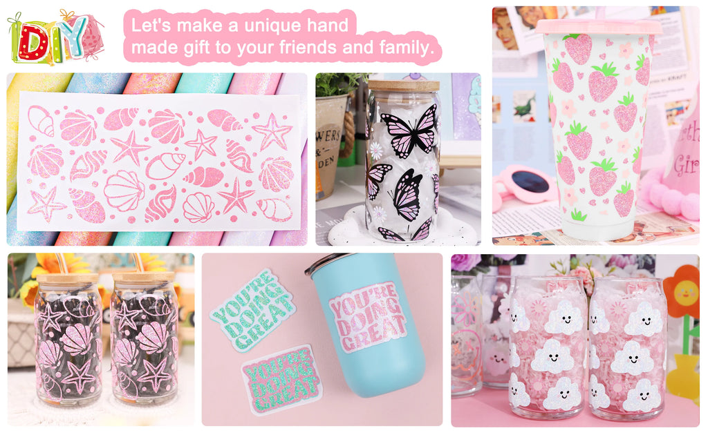 Teckwrap Colourful Pearl Craft Vinyl -  Orange