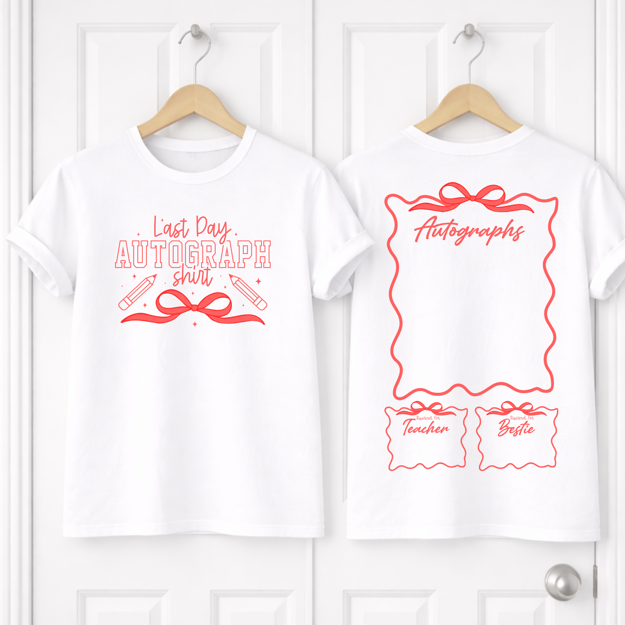 DTF School Shirt Leaver Decal -  Autograph Shirt