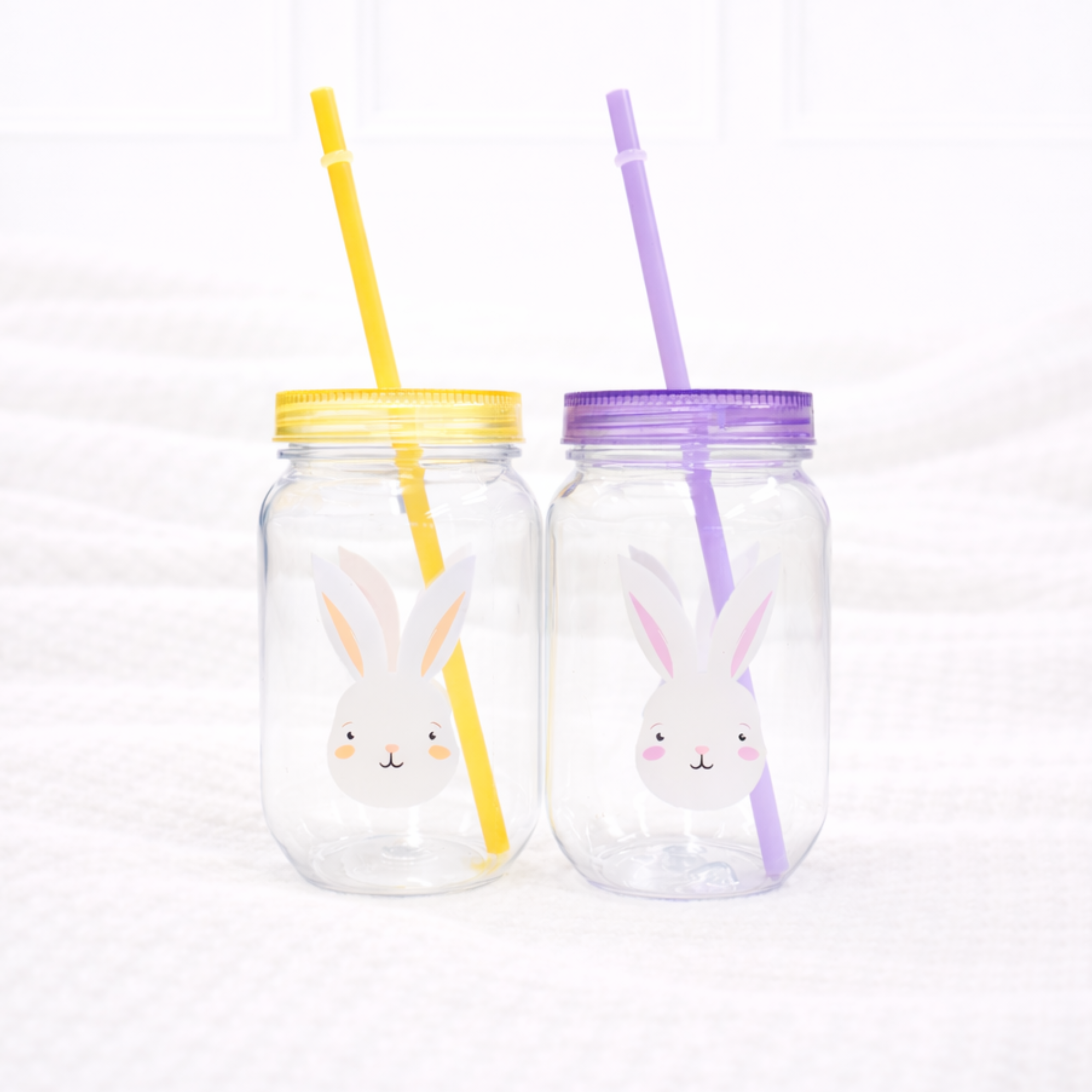 Easter Plastic Jar Cup