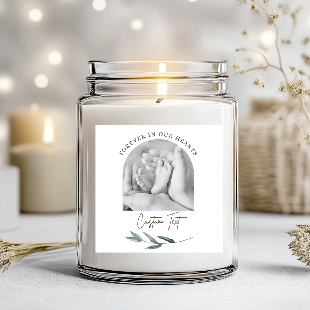 Forever In Our Hearts Arch - Candle Label